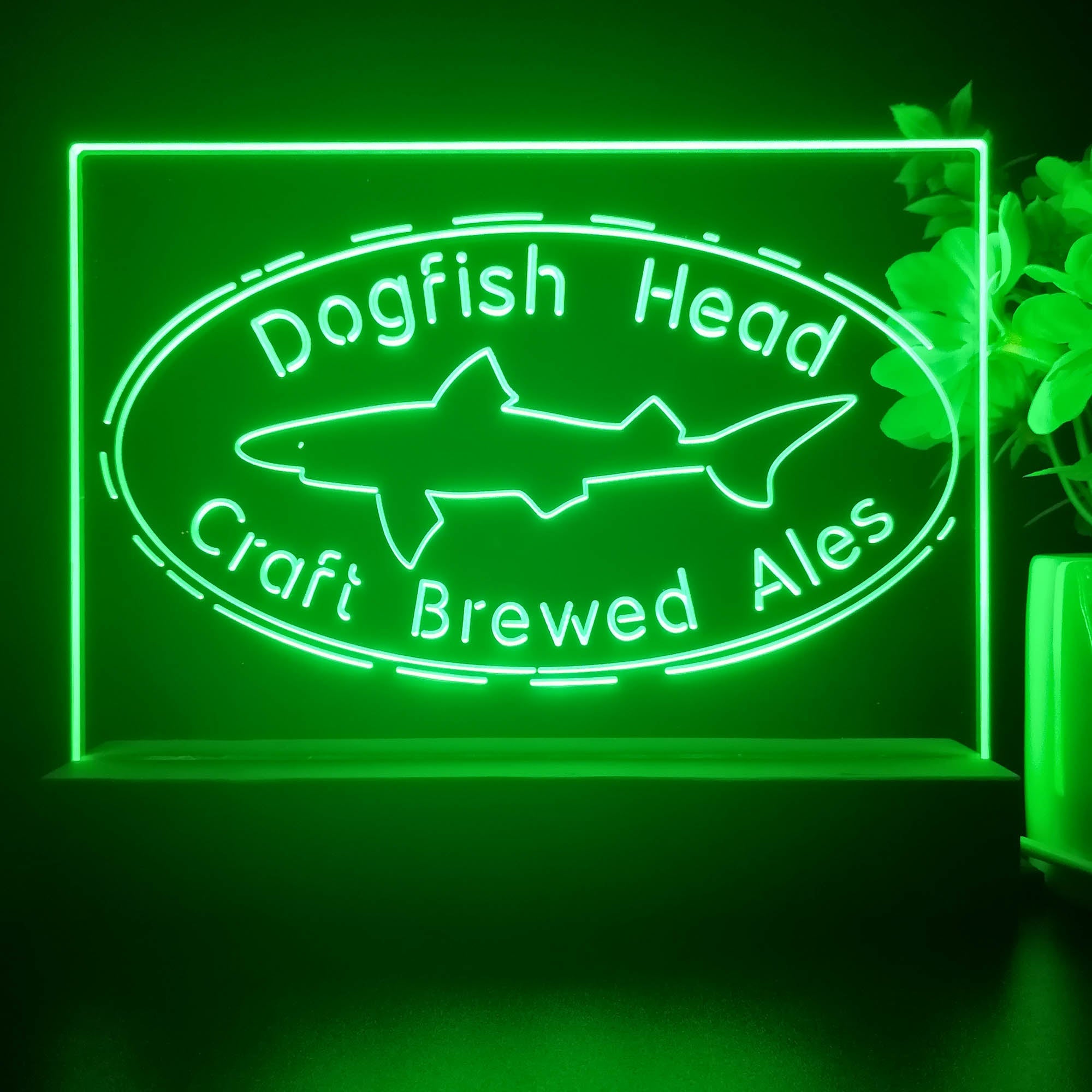 Dogfishs Heads Craft Brewery Neon Sign Pub Bar Decor Lamp