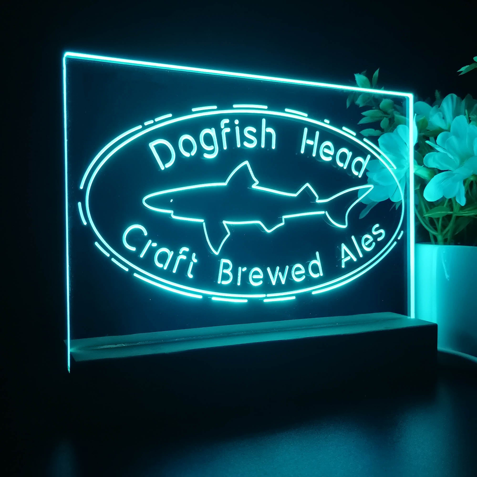 Dogfishs Heads Craft Brewery Neon Sign Pub Bar Decor Lamp