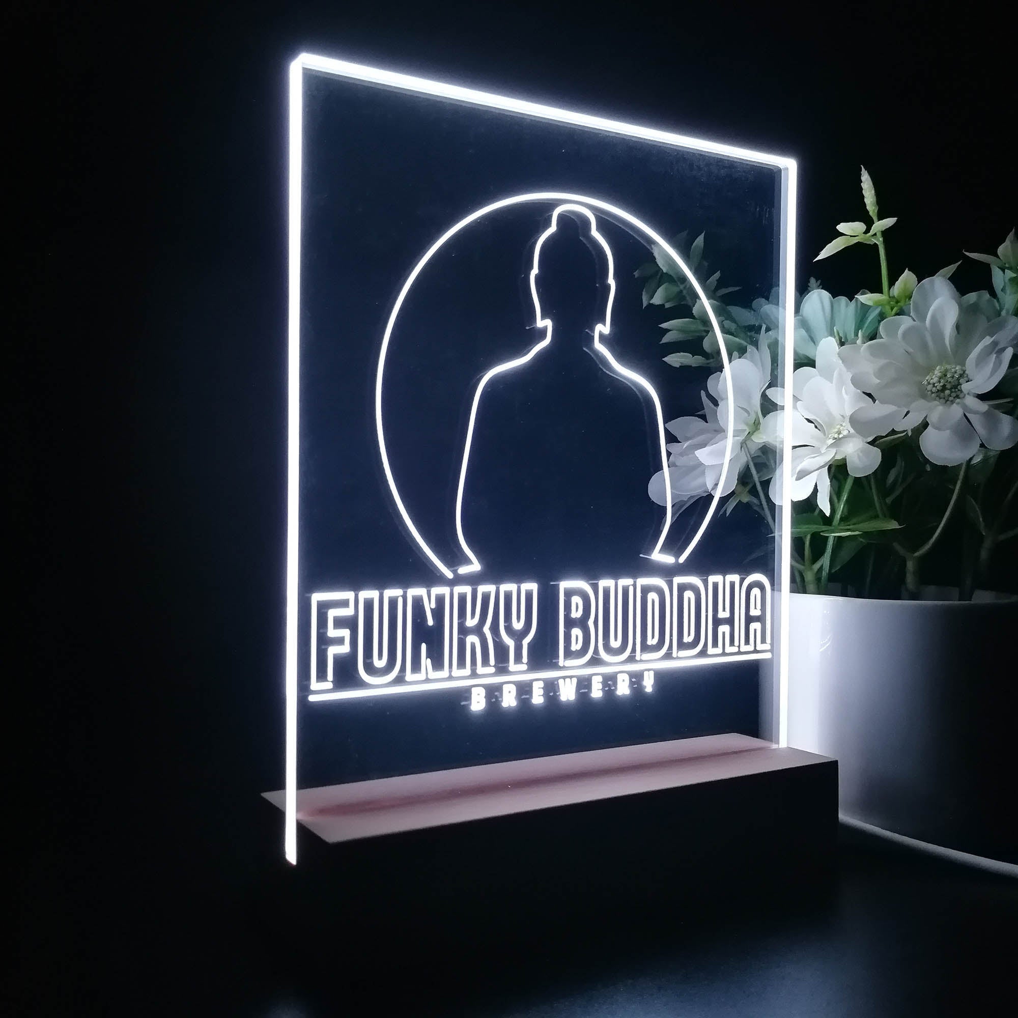 Funky Buddha Brewery 3D Illusion Night Light Desk Lamp