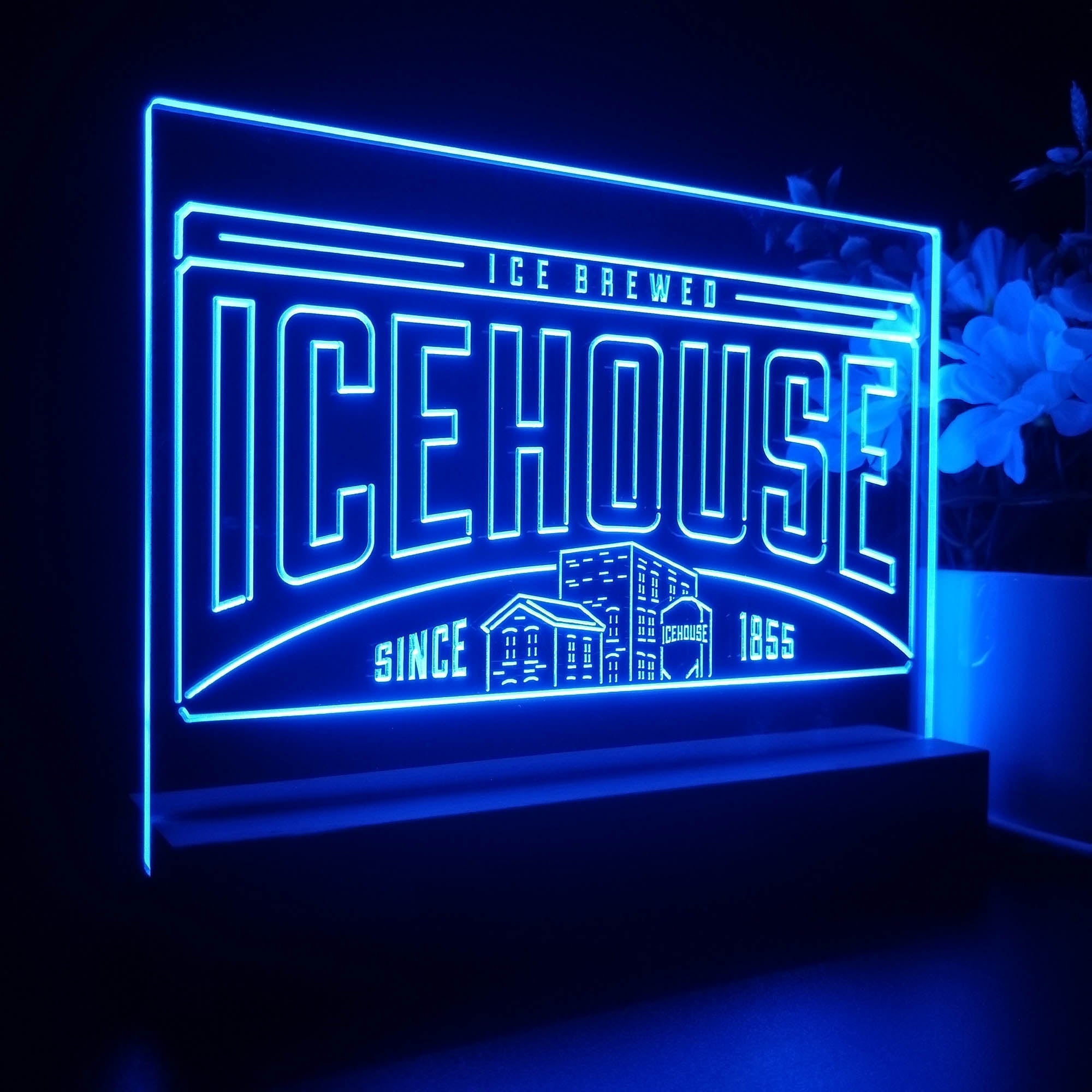Icehouse Brewing Co. Neon Sign Pub Bar Decor Lamp