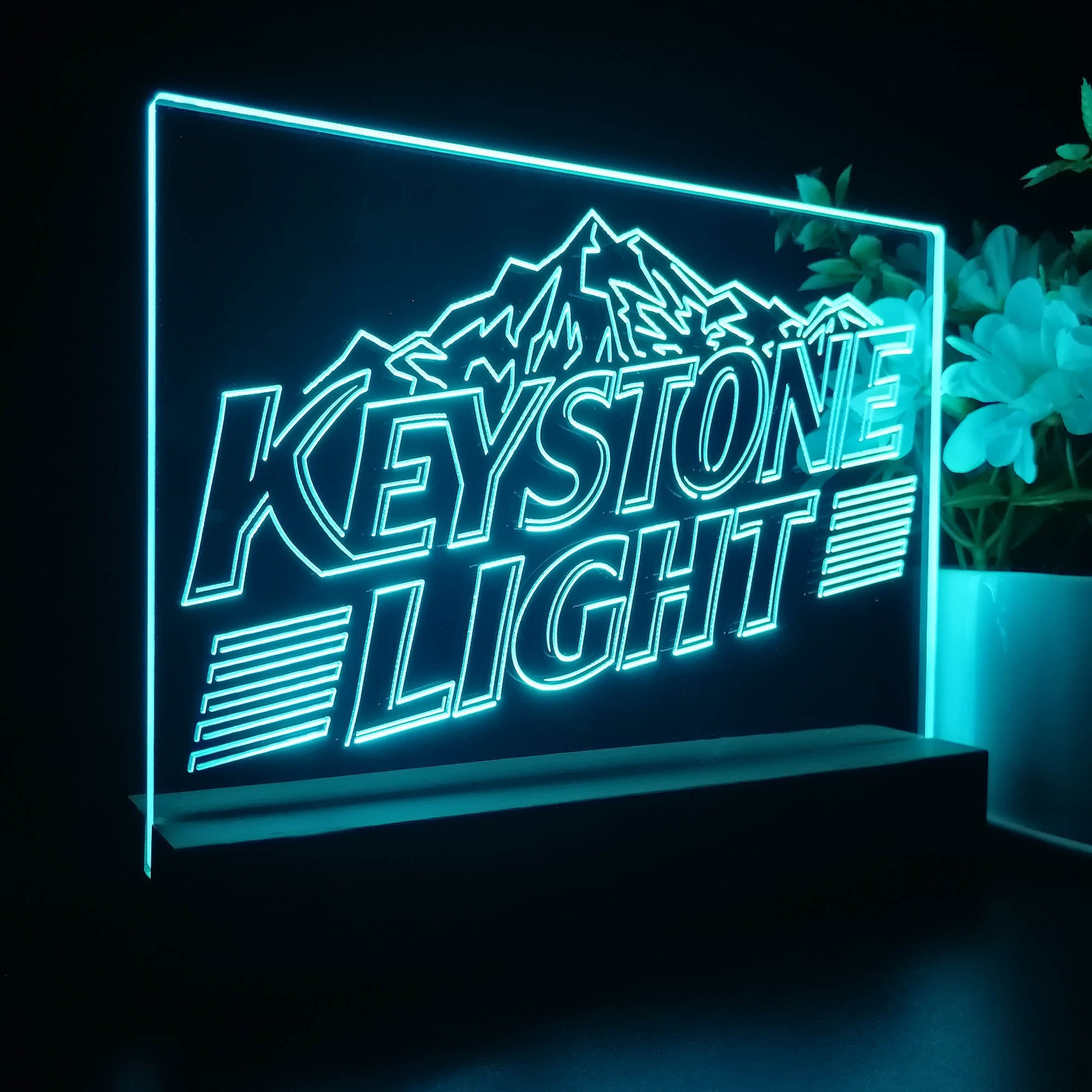 Keystone Light Neon Sign Pub Bar Decor Lamp