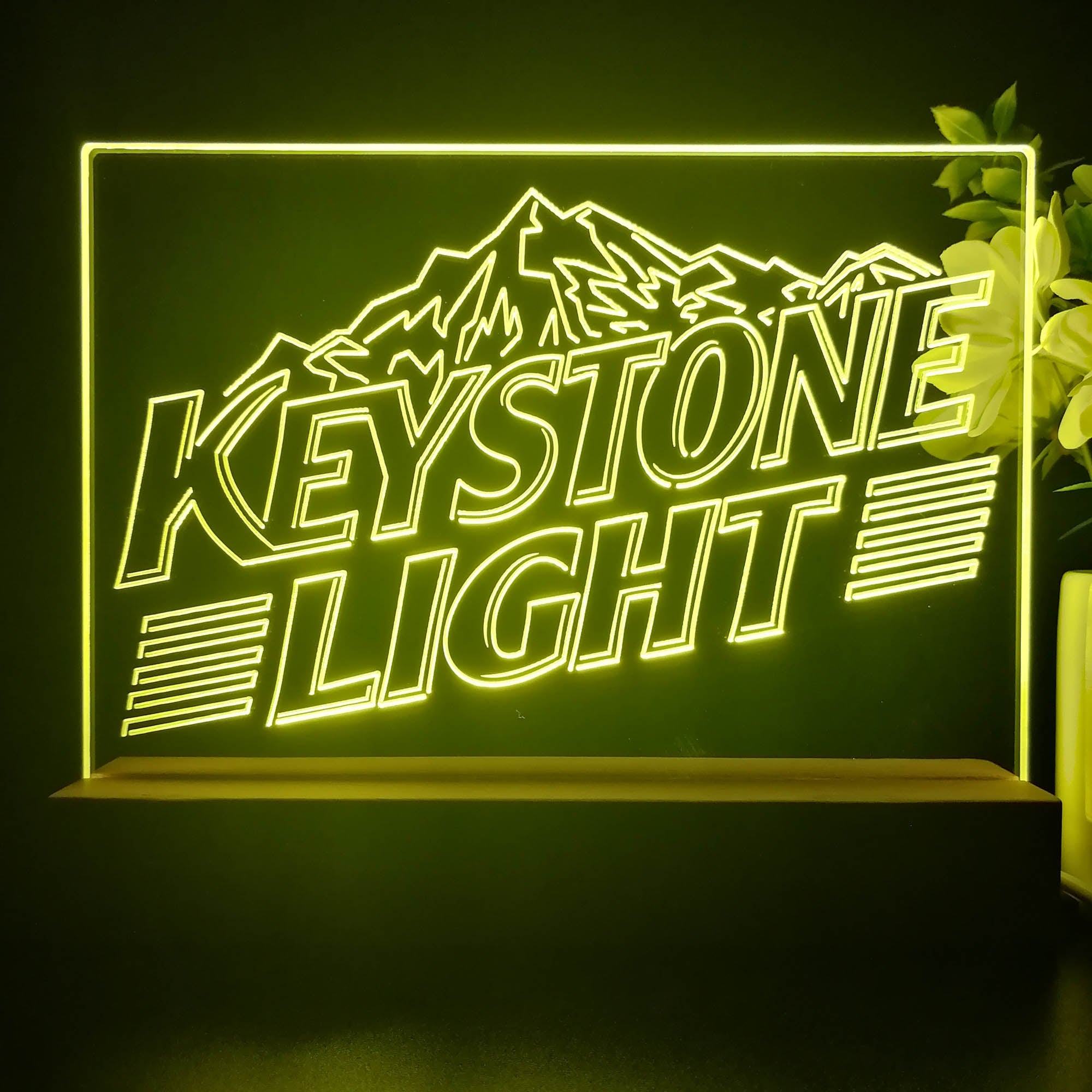 Keystone Light Neon Sign Pub Bar Decor Lamp