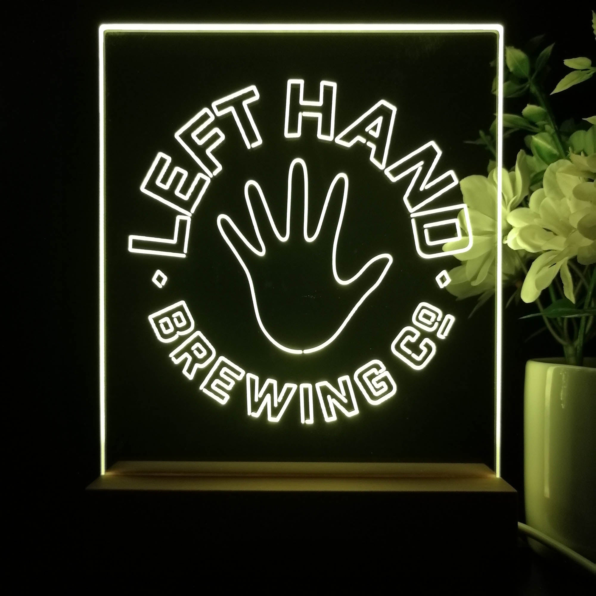 Left Hand Brewing Co. Night Light Neon Pub Bar Lamp