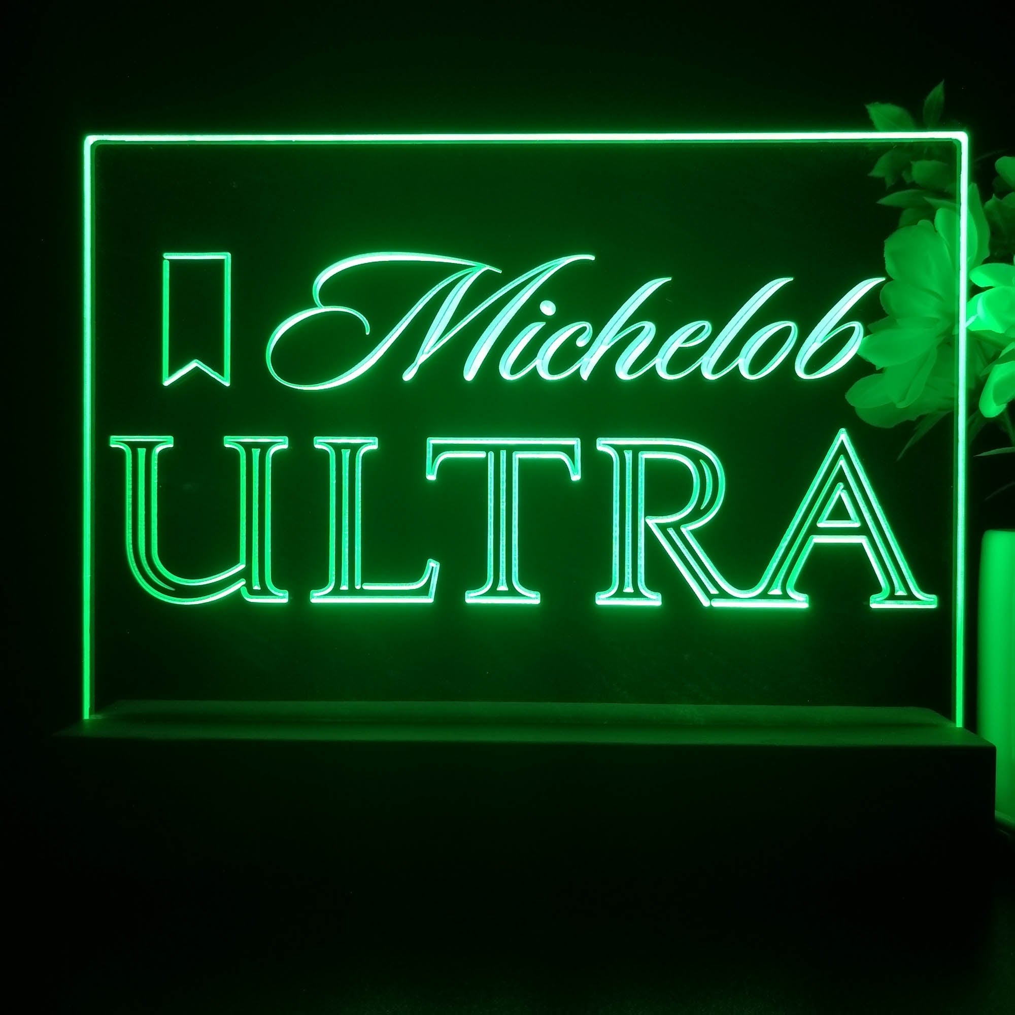 Michelob Ultra Beer Neon Sign Pub Bar Decor Lamp