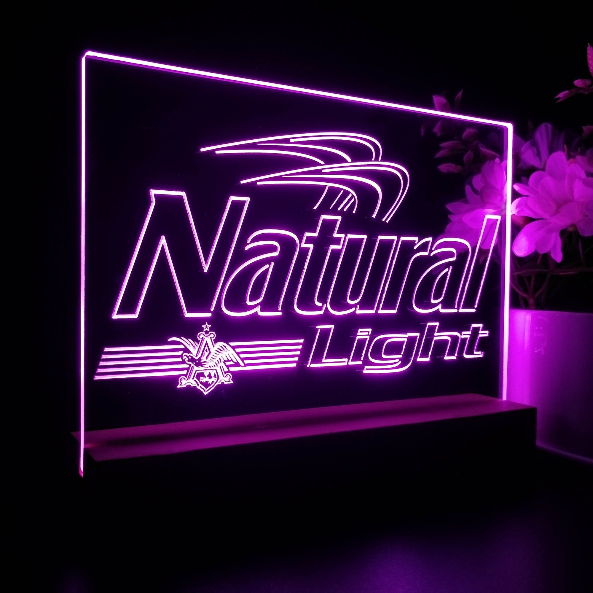 Natural Light Eagle Neon Sign Pub Bar Decor Lamp