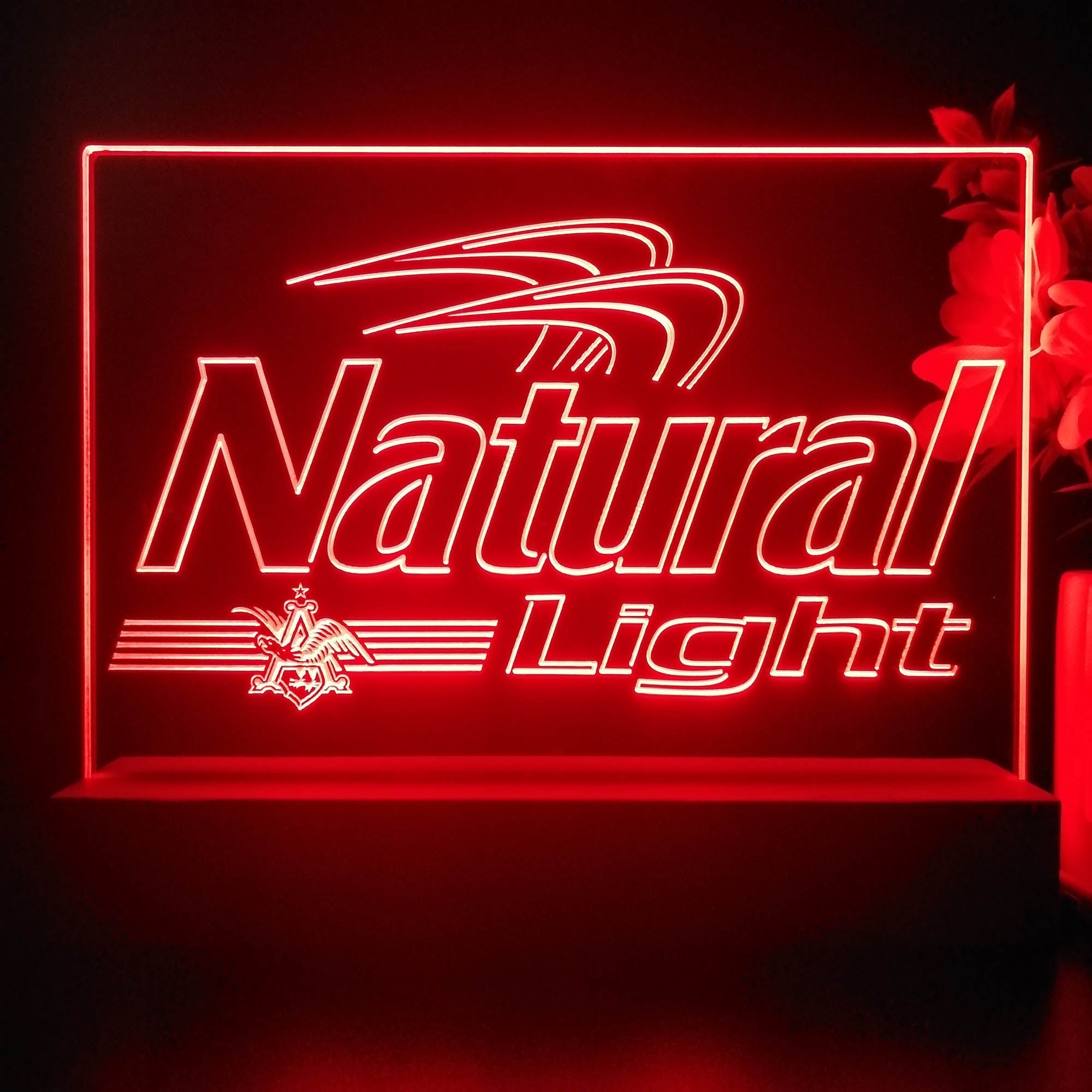 Natural Light Eagle Neon Sign Pub Bar Decor Lamp