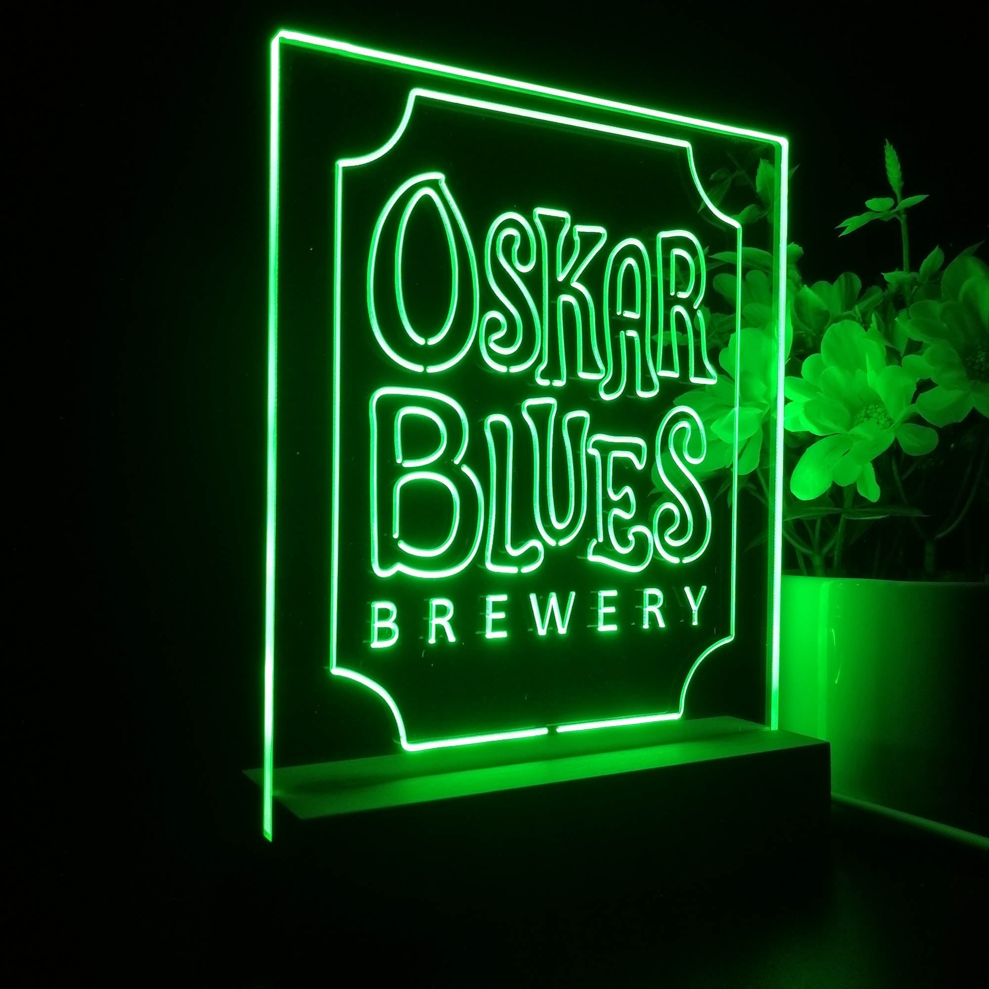 Oskar Blues Brewery Night Light Neon Pub Bar Lamp