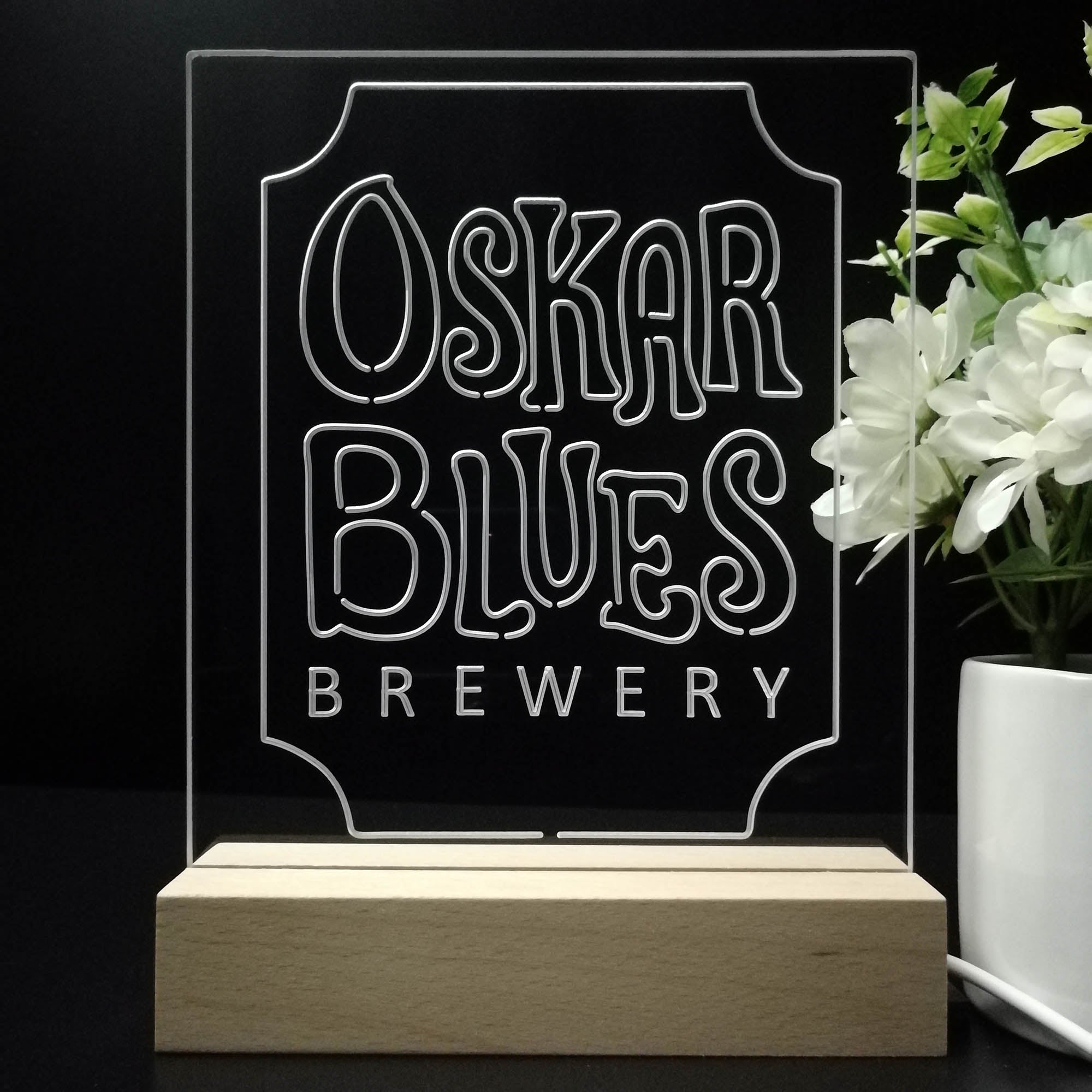 Oskar Blues Brewery Night Light Neon Pub Bar Lamp