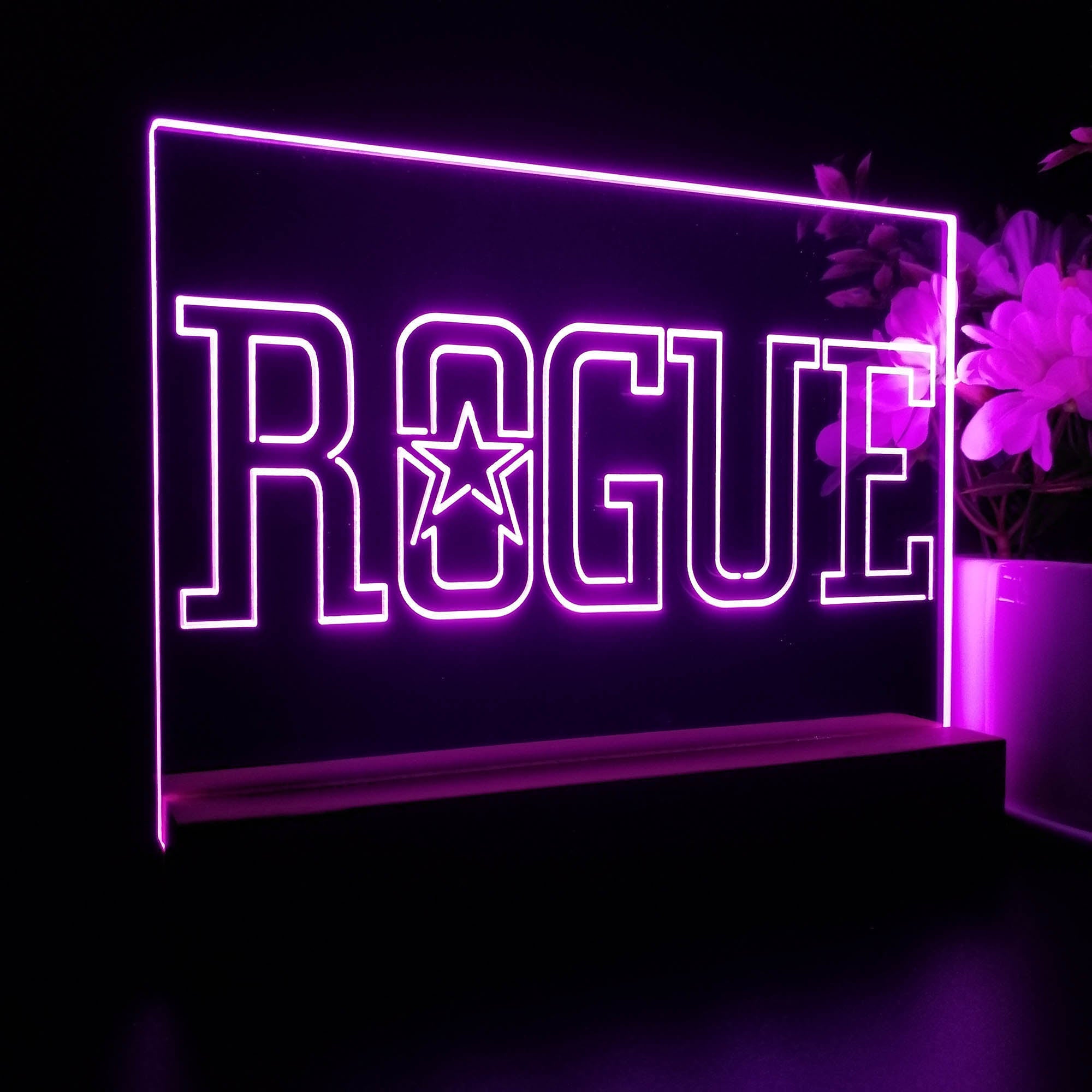Rogue Ales Brewery Neon Sign Pub Bar Decor Lamp
