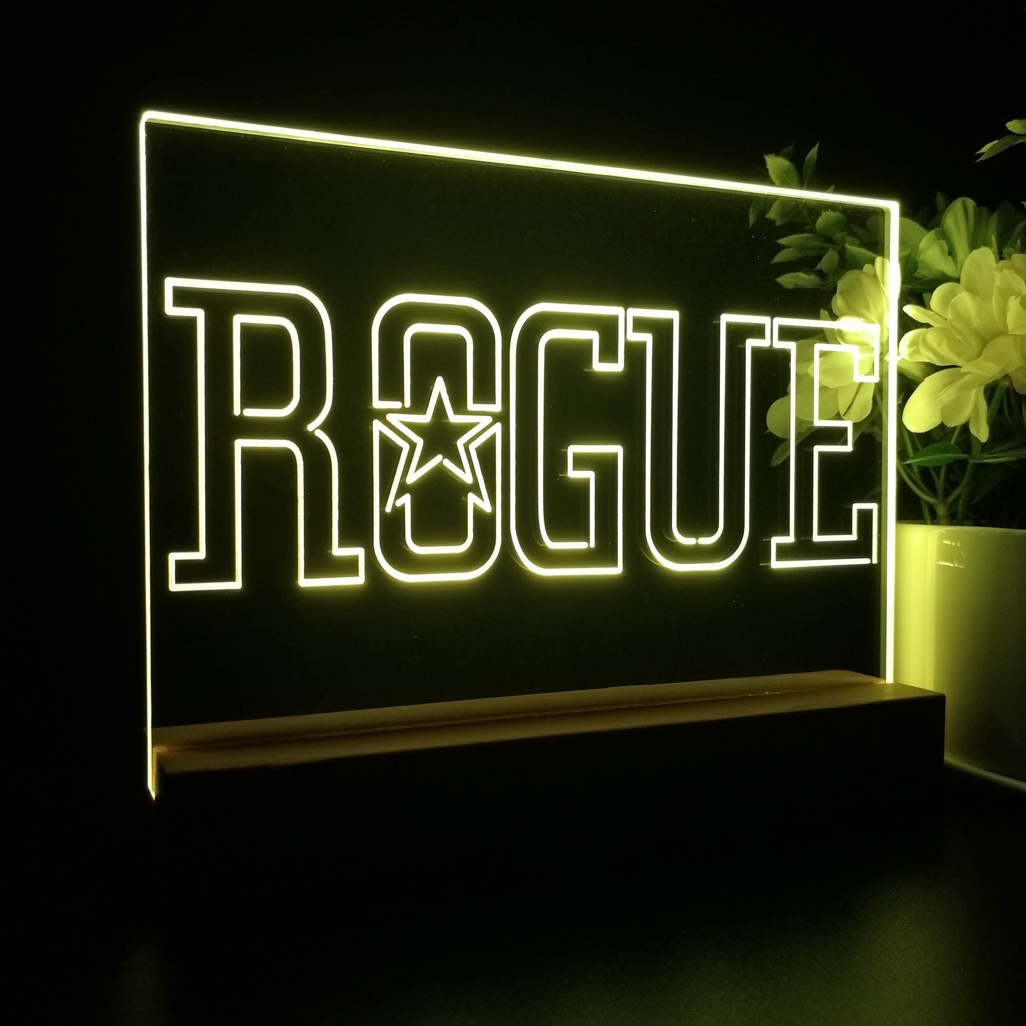 Rogue Ales Brewery Neon Sign Pub Bar Decor Lamp