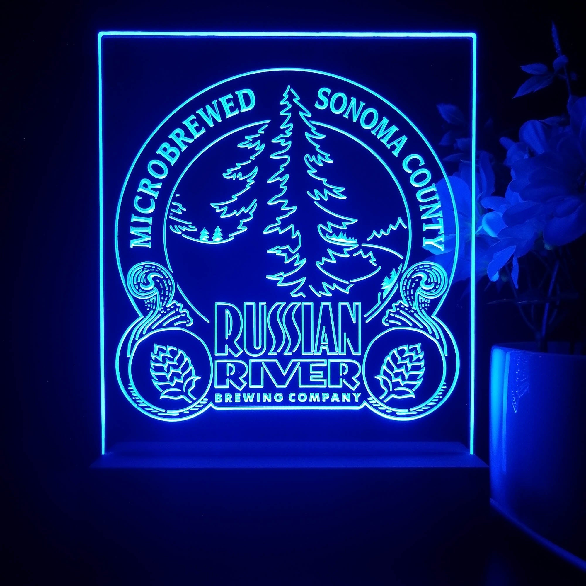 Russian River Brewing Co. 3D Illusion Night Light Desk Lamp