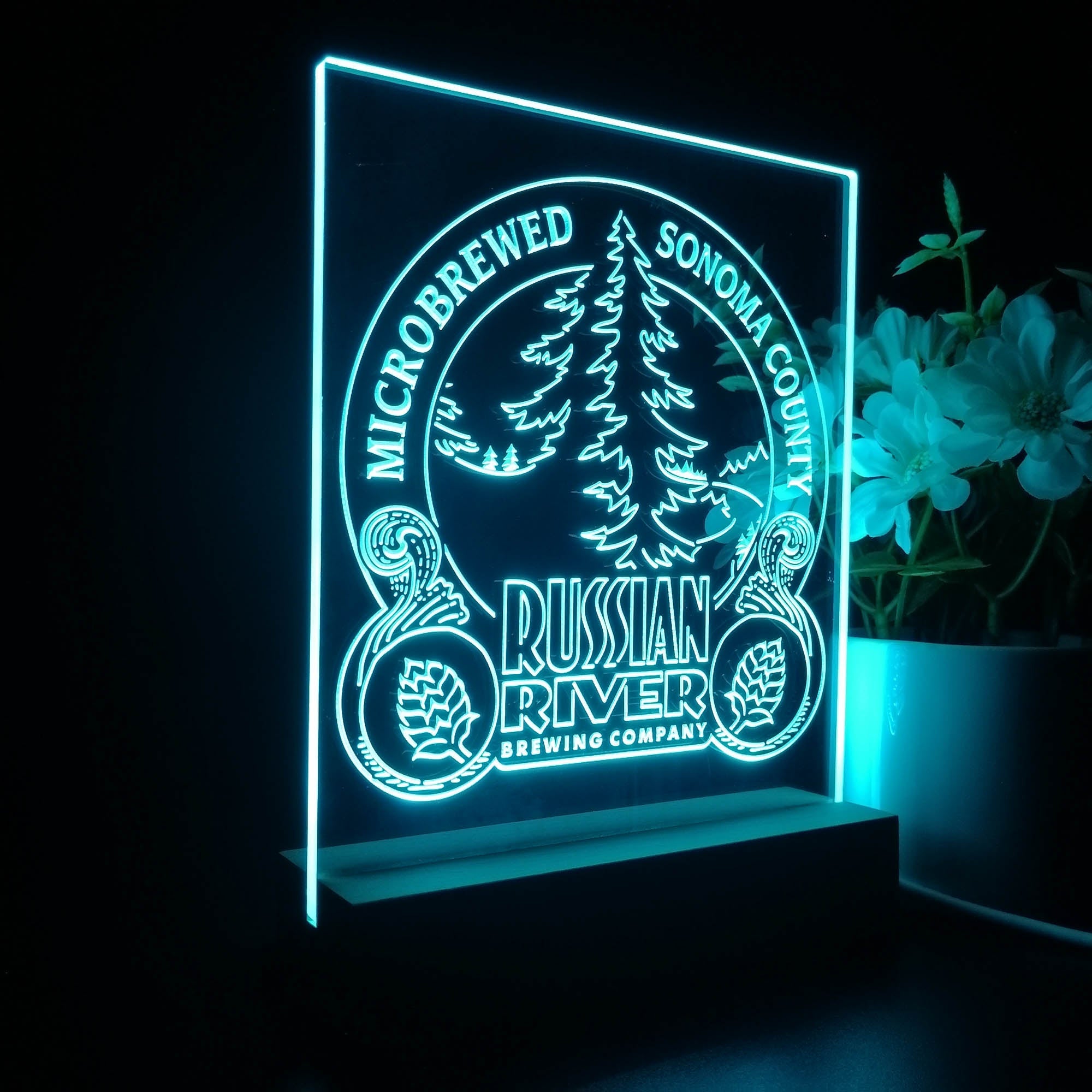 Russian River Brewing Co. 3D Illusion Night Light Desk Lamp