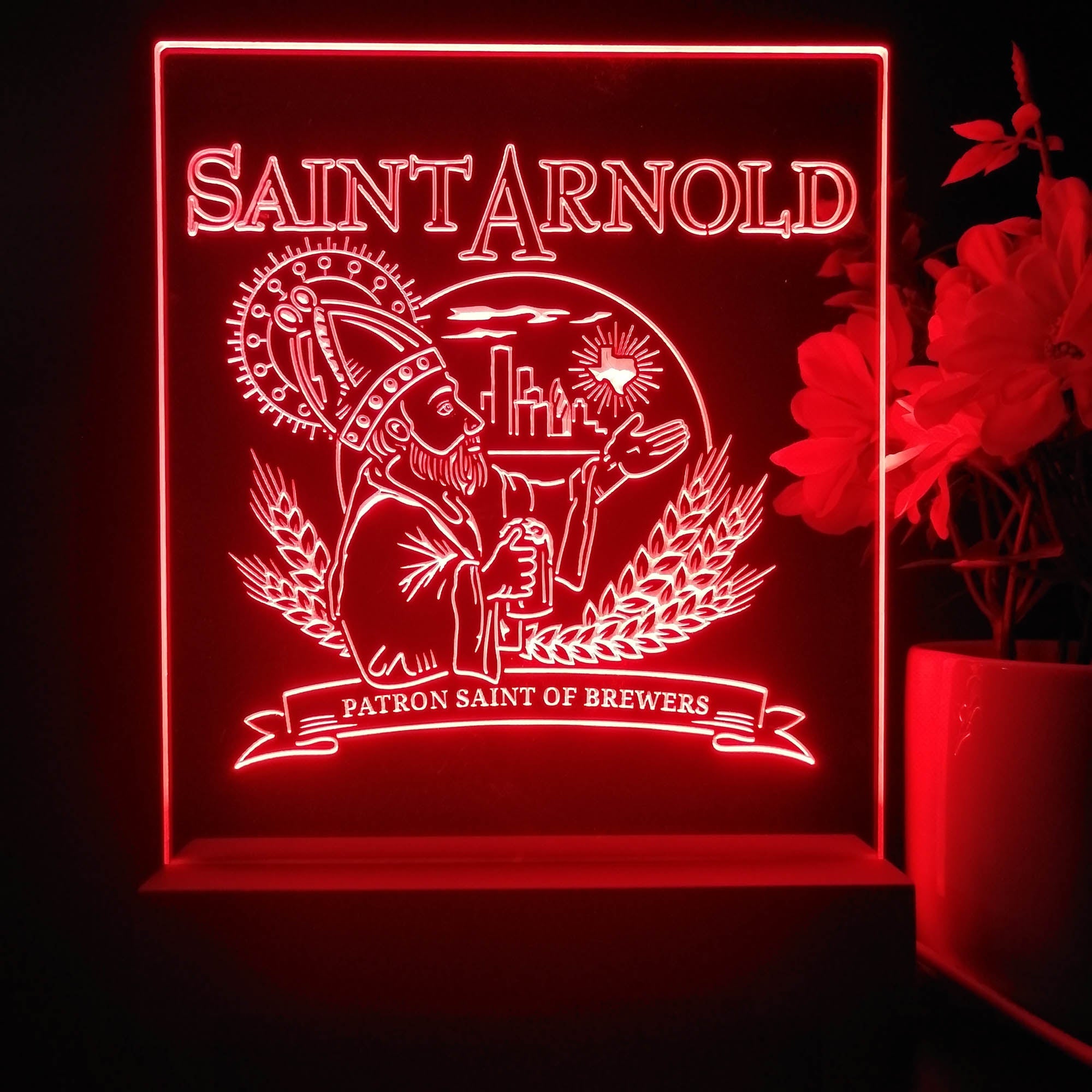Saint Arnold Brewing Co. 3D Illusion Night Light Desk Lamp