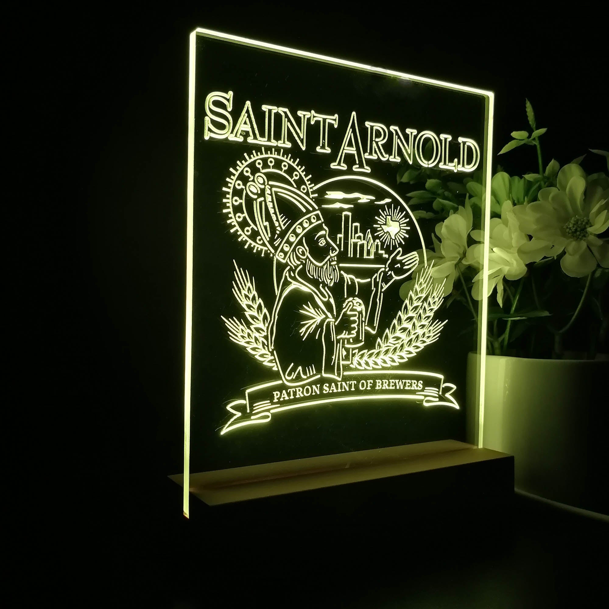 Saint Arnold Brewing Co. 3D Illusion Night Light Desk Lamp