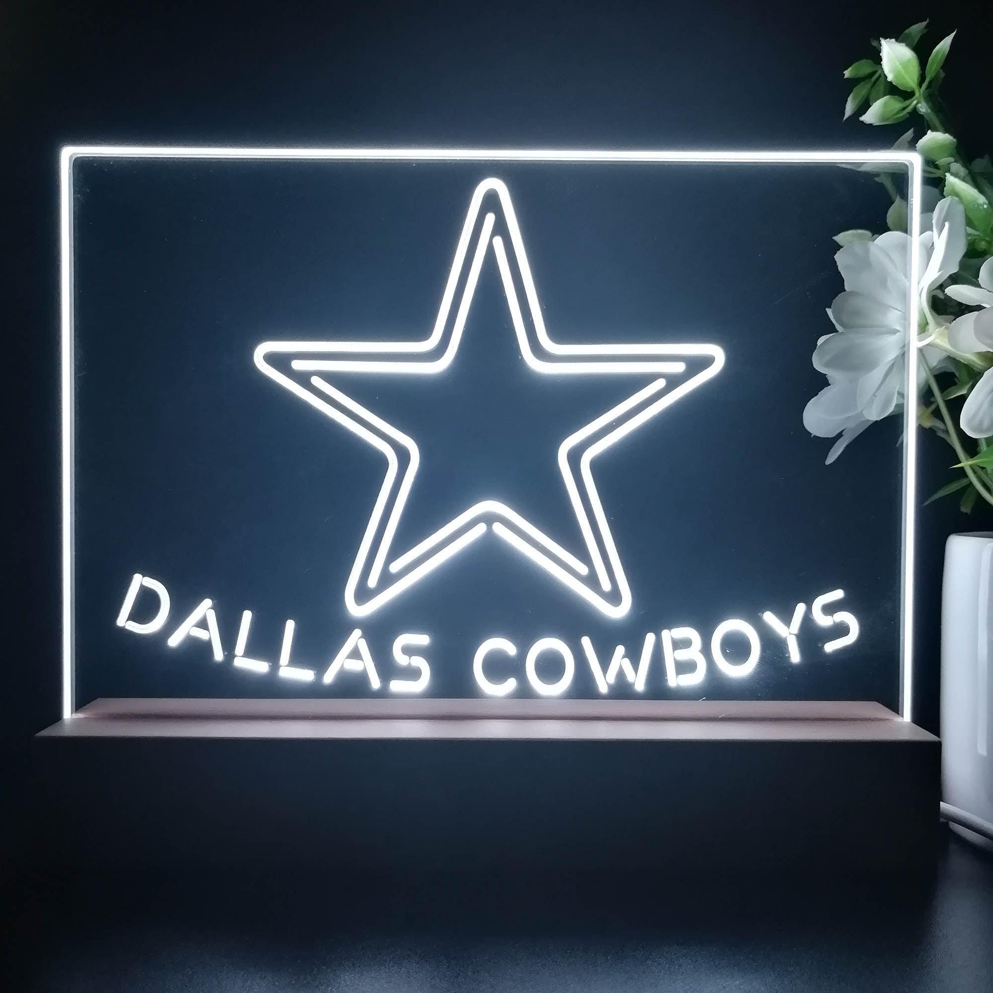 Dallas Cowboys Neon Sign Pub Bar Lamp