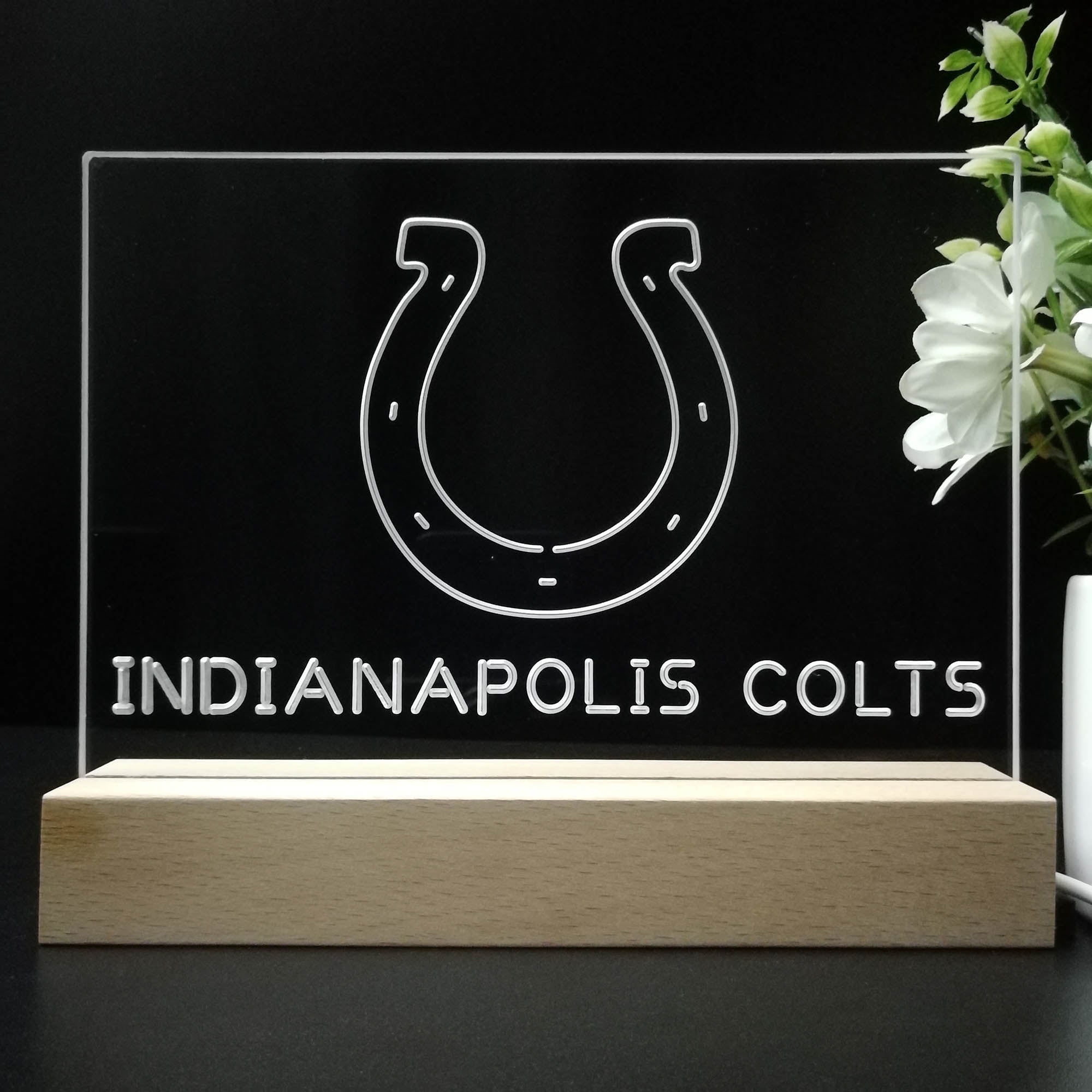 Indianapolis Colts  Neon Sign Pub Bar Lamp