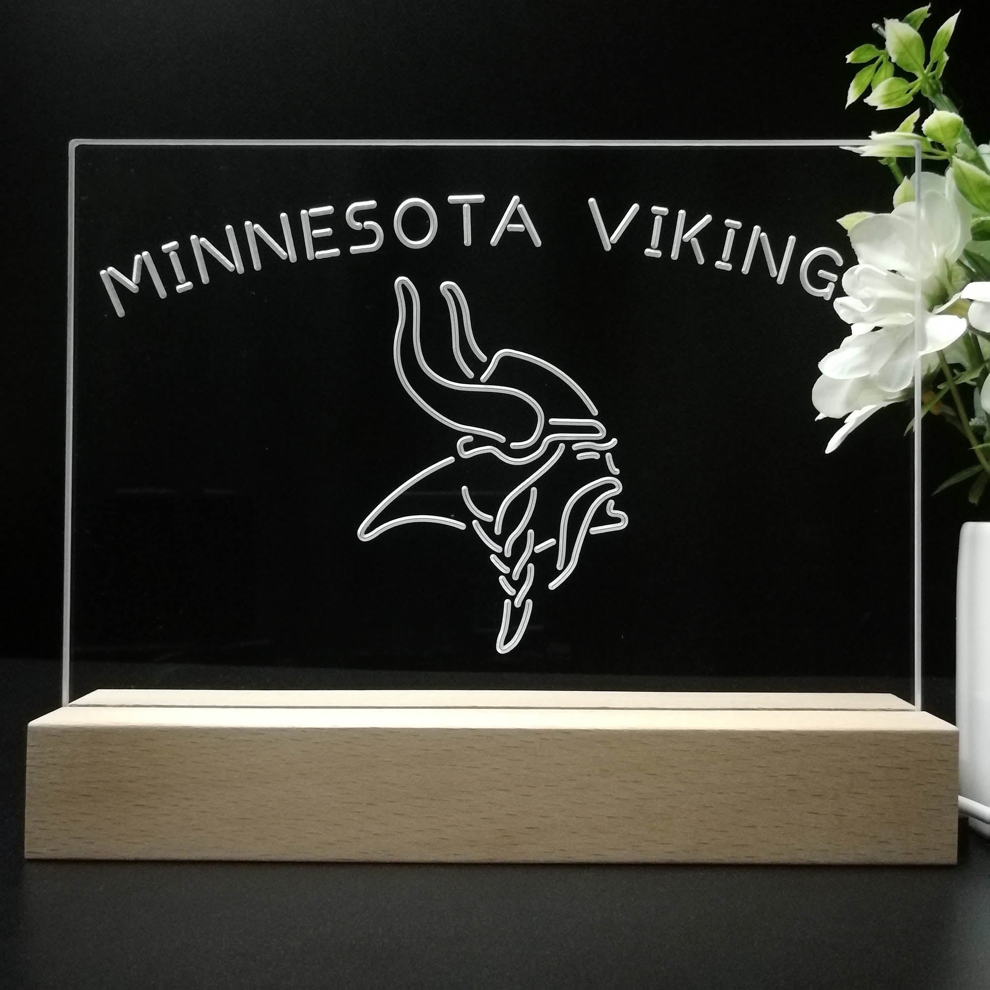 Minnesota Vikings  Neon Sign Pub Bar Lamp