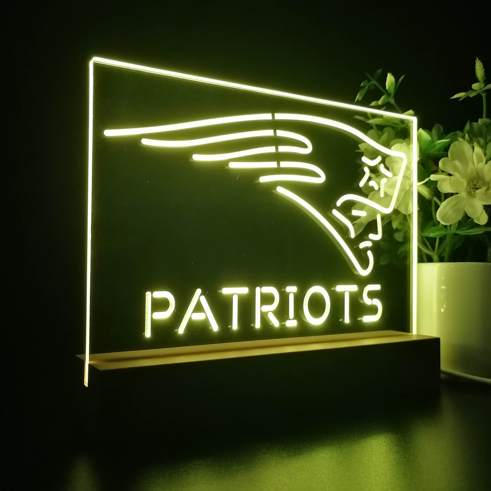 New England Patriots  Neon Sign Pub Bar Lamp