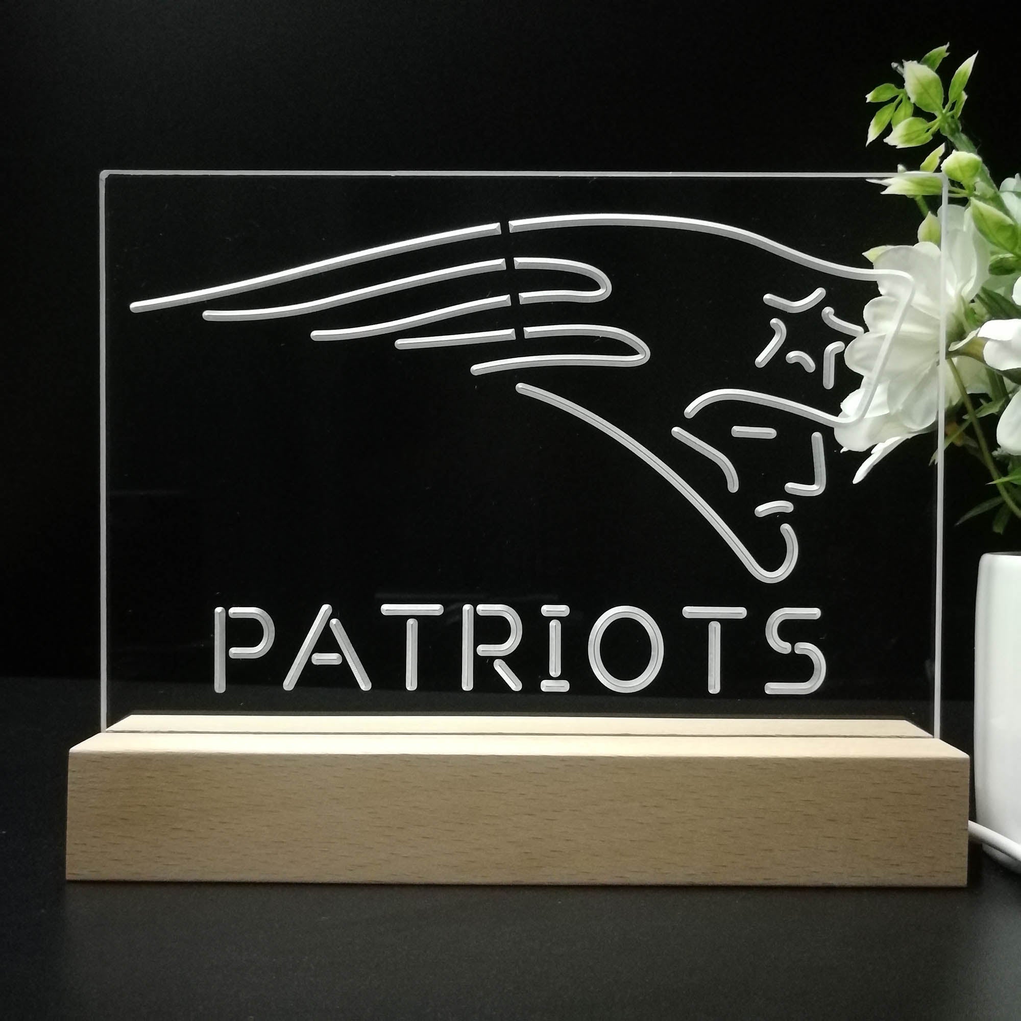 New England Patriots  Neon Sign Pub Bar Lamp