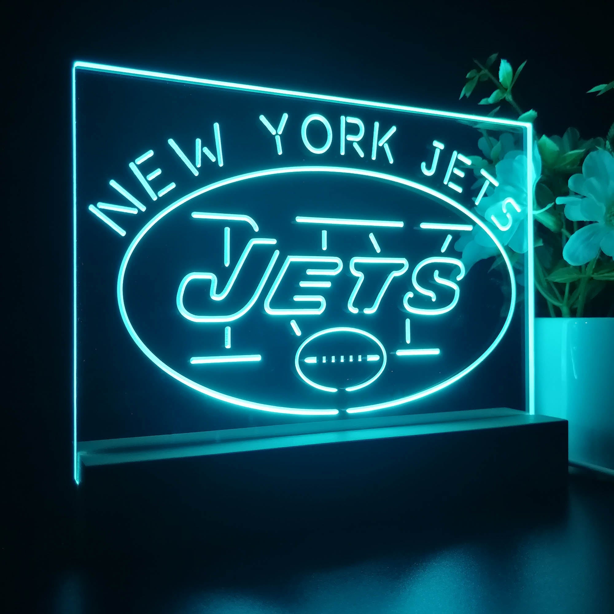 New York Jets Neon Sign Pub Bar Lamp