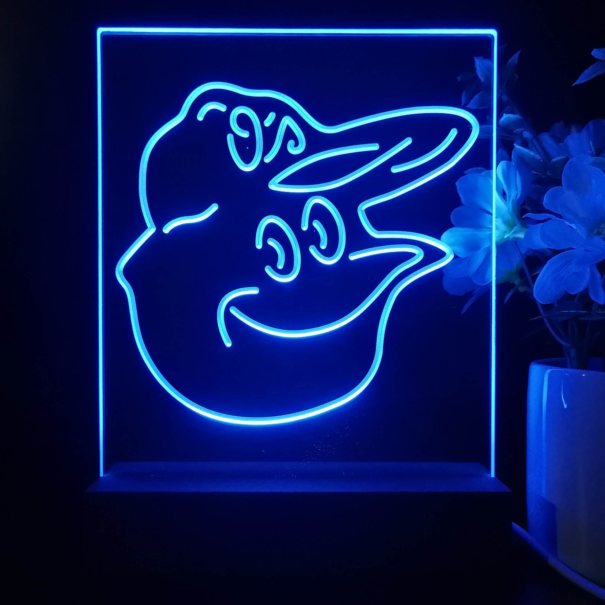 Baltimore Orioles Neon Sign Table Top Lamp