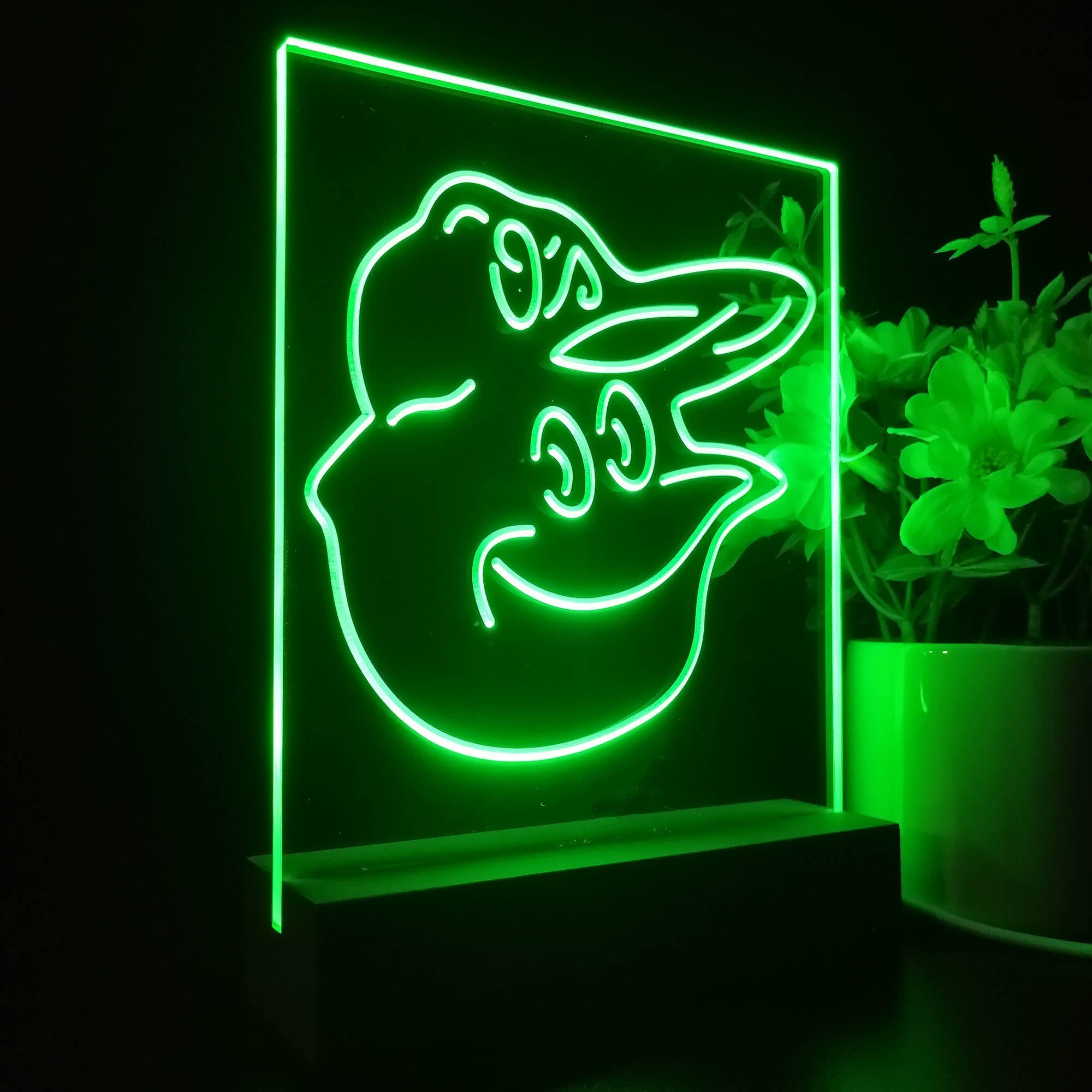 Baltimore Orioles Neon Sign Table Top Lamp