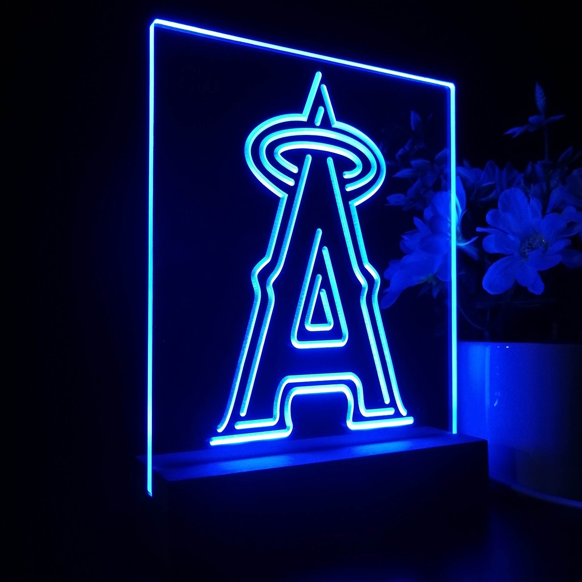 Los Angeles Angels Neon Sign Table Top Lamp