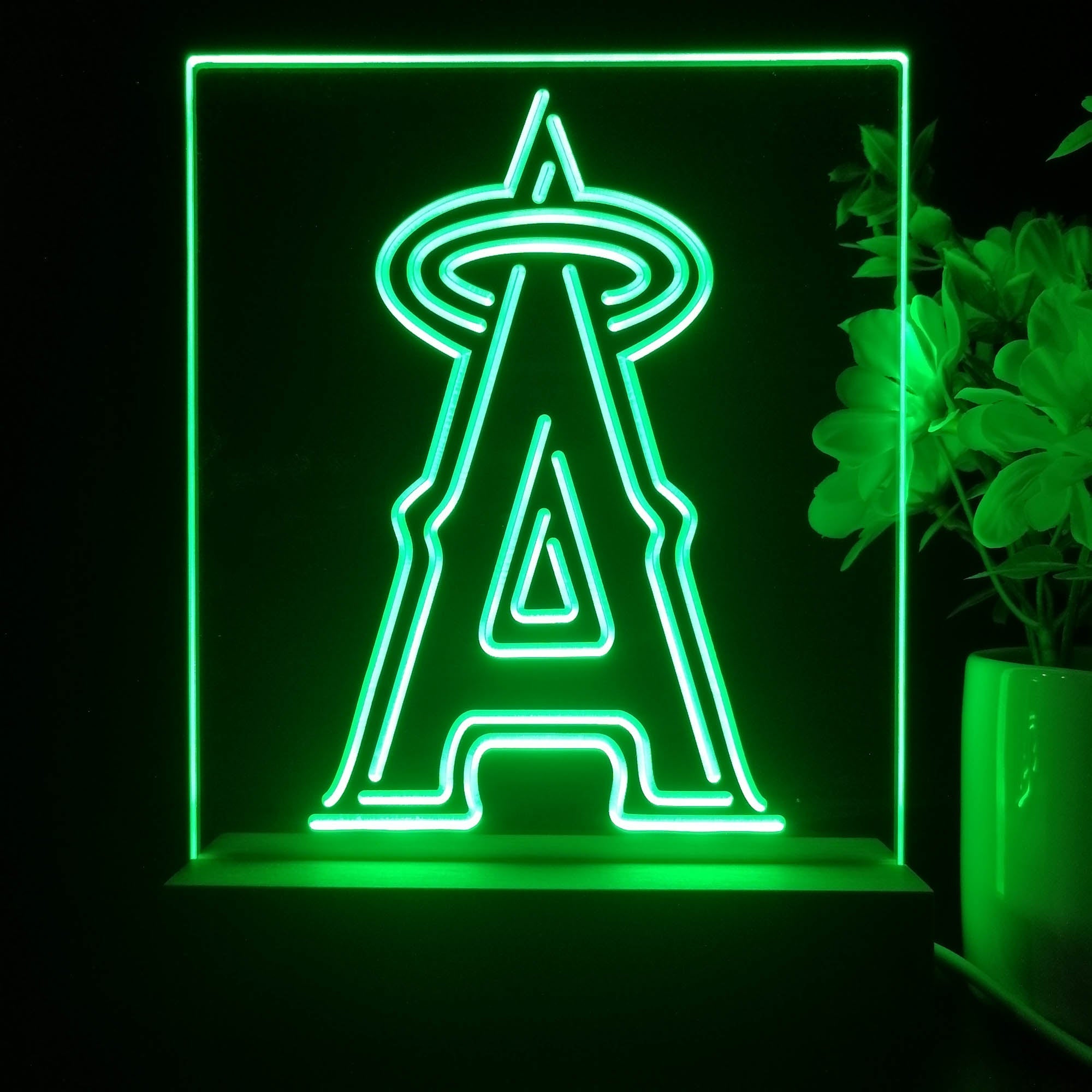 Los Angeles Angels Neon Sign Table Top Lamp