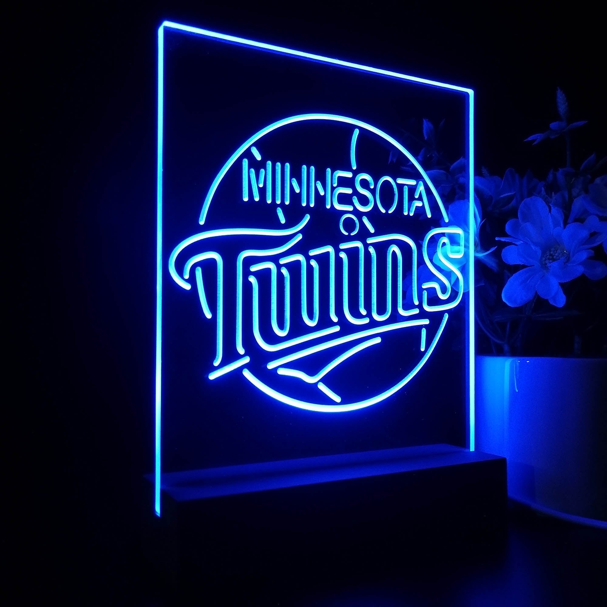 Minnesota Twins Neon Sign Table Top Lamp