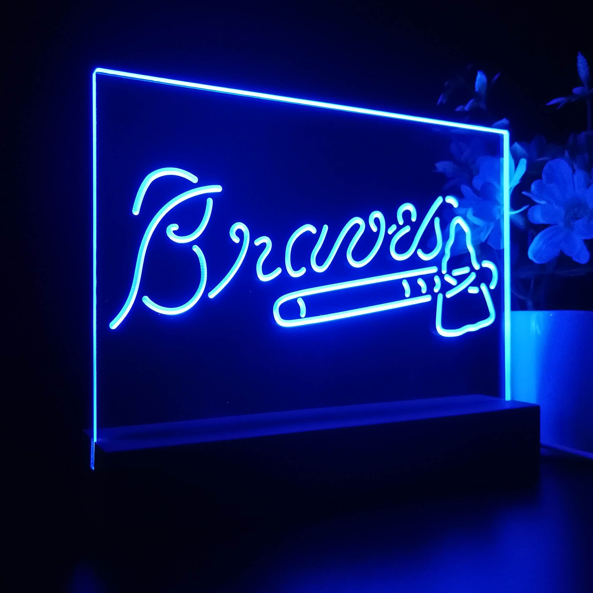 Atlanta Braves Neon Sign Pub Bar Lamp