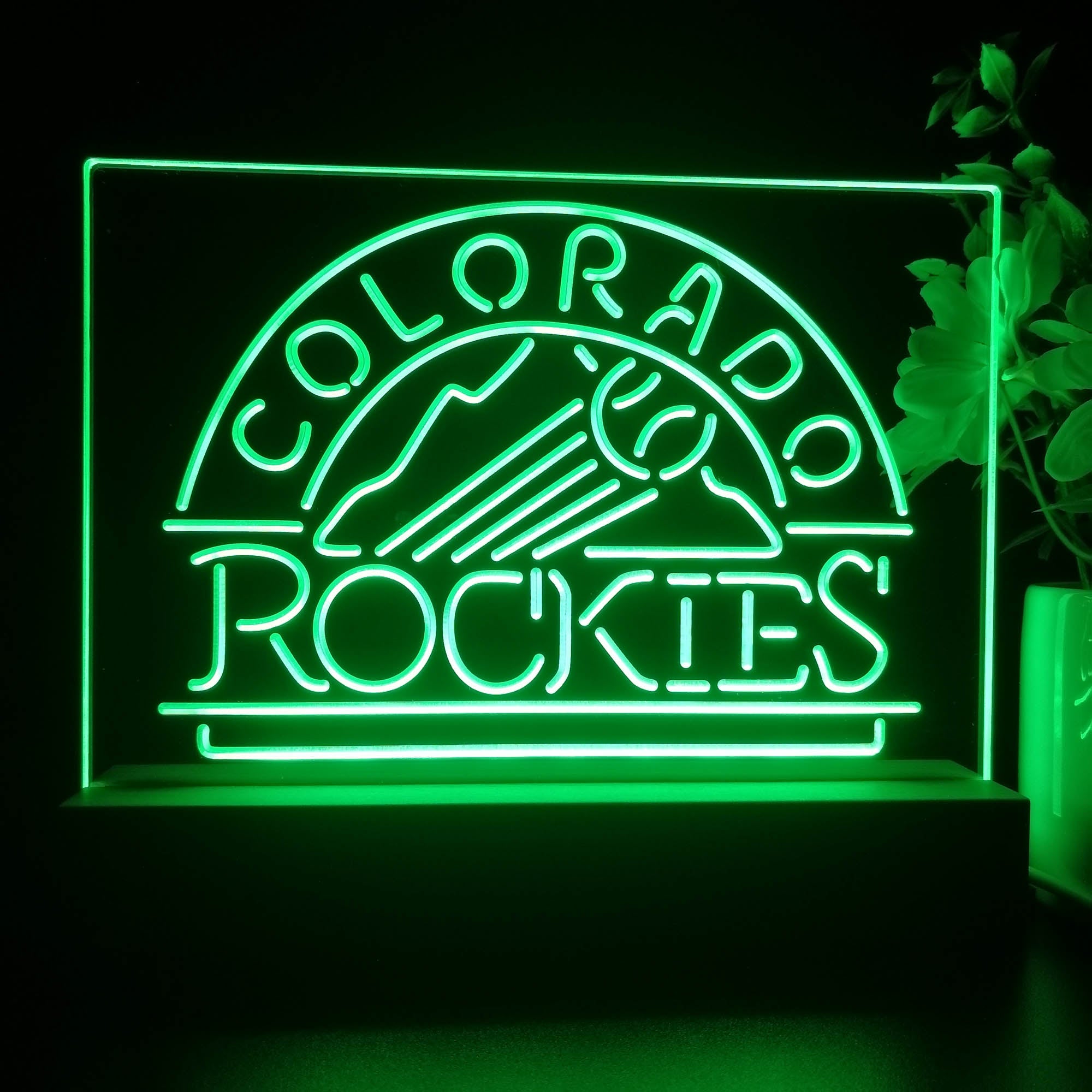 Colorado Rockies Neon Sign Pub Bar Lamp