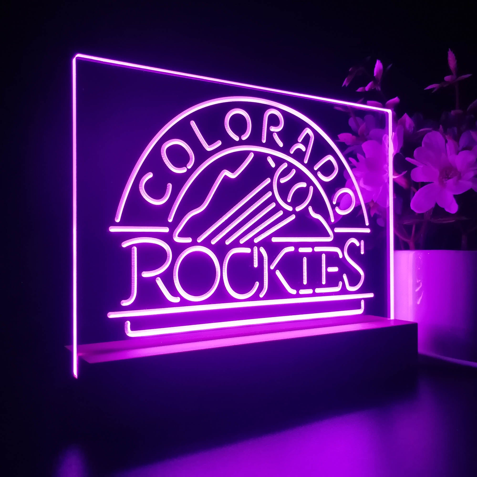 Colorado Rockies Neon Sign Pub Bar Lamp