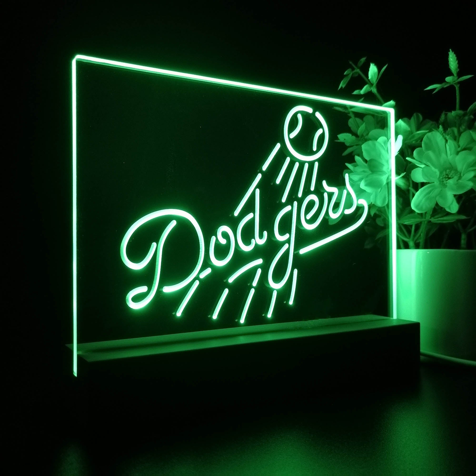 Los Angeles Dodgers Neon Sign Pub Bar Lamp