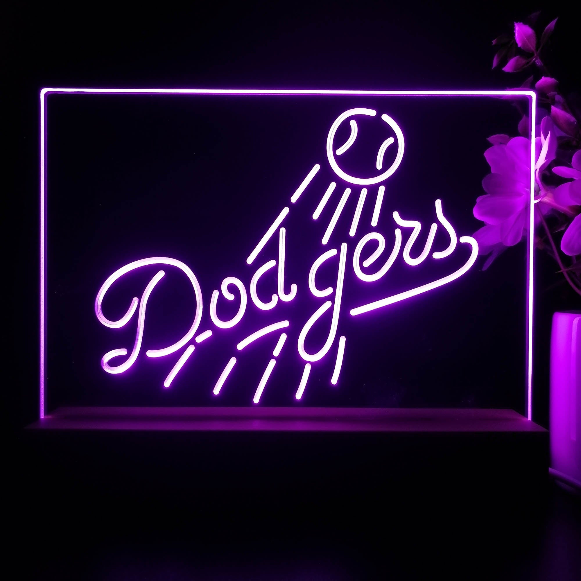 Los Angeles Dodgers Neon Sign Pub Bar Lamp