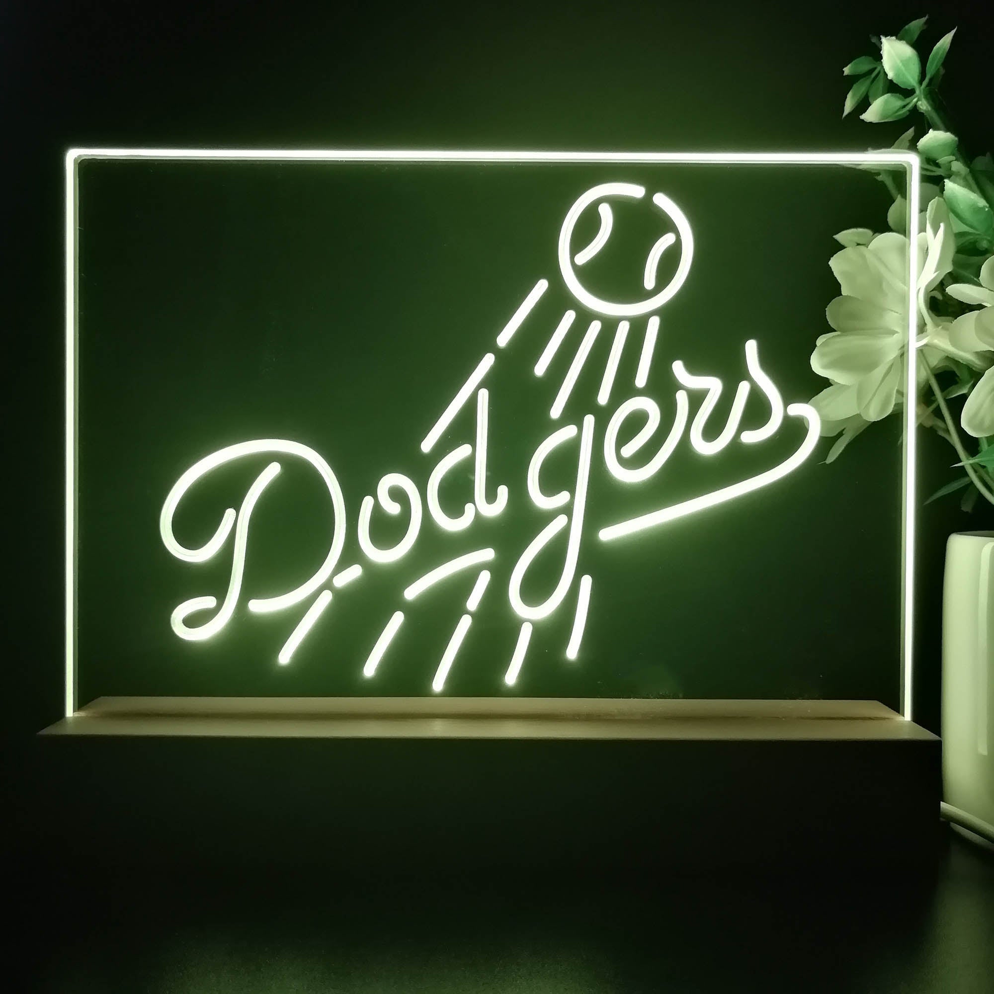 Los Angeles Dodgers Neon Sign Pub Bar Lamp