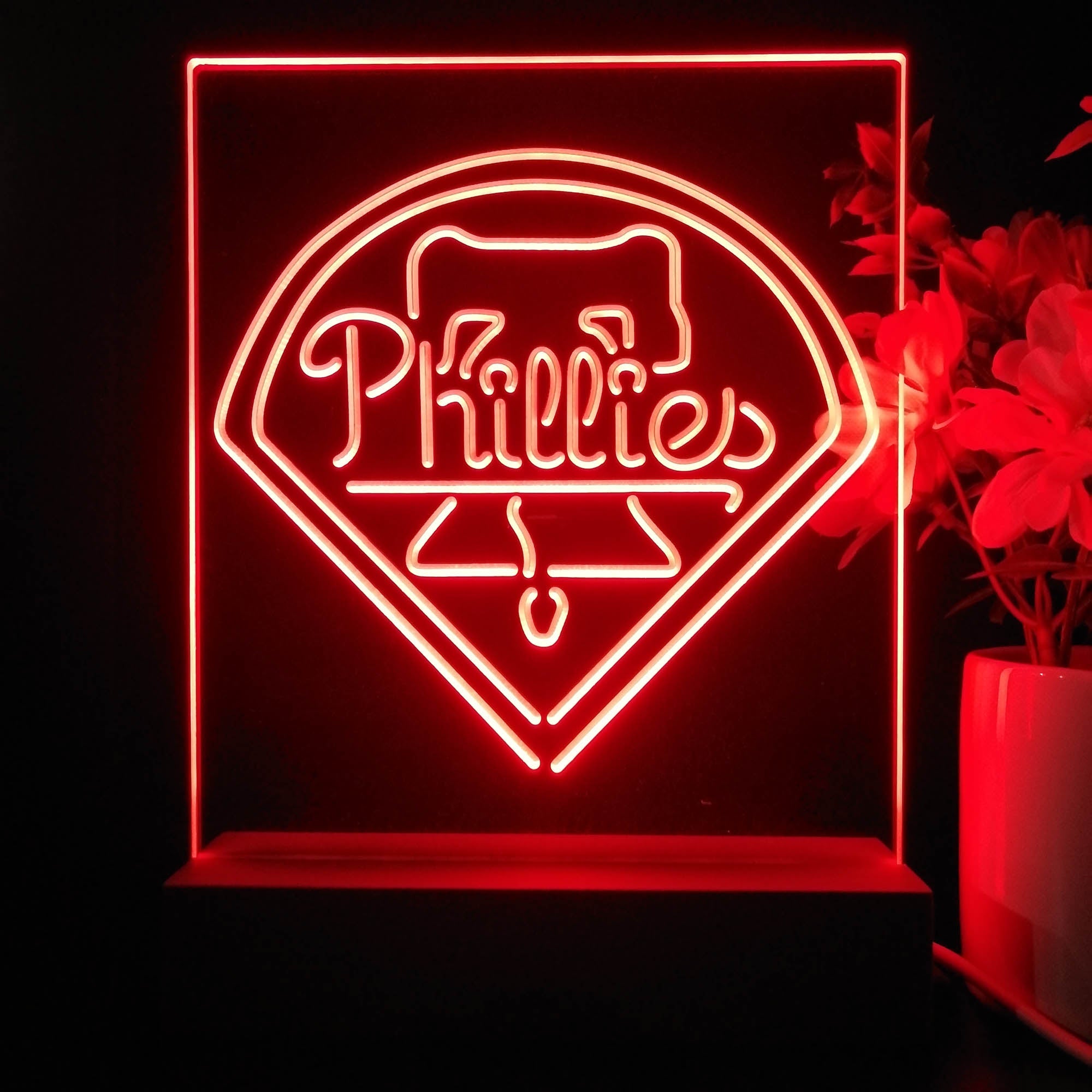Philadelphia Phillies Neon Sign Table Top Lamp
