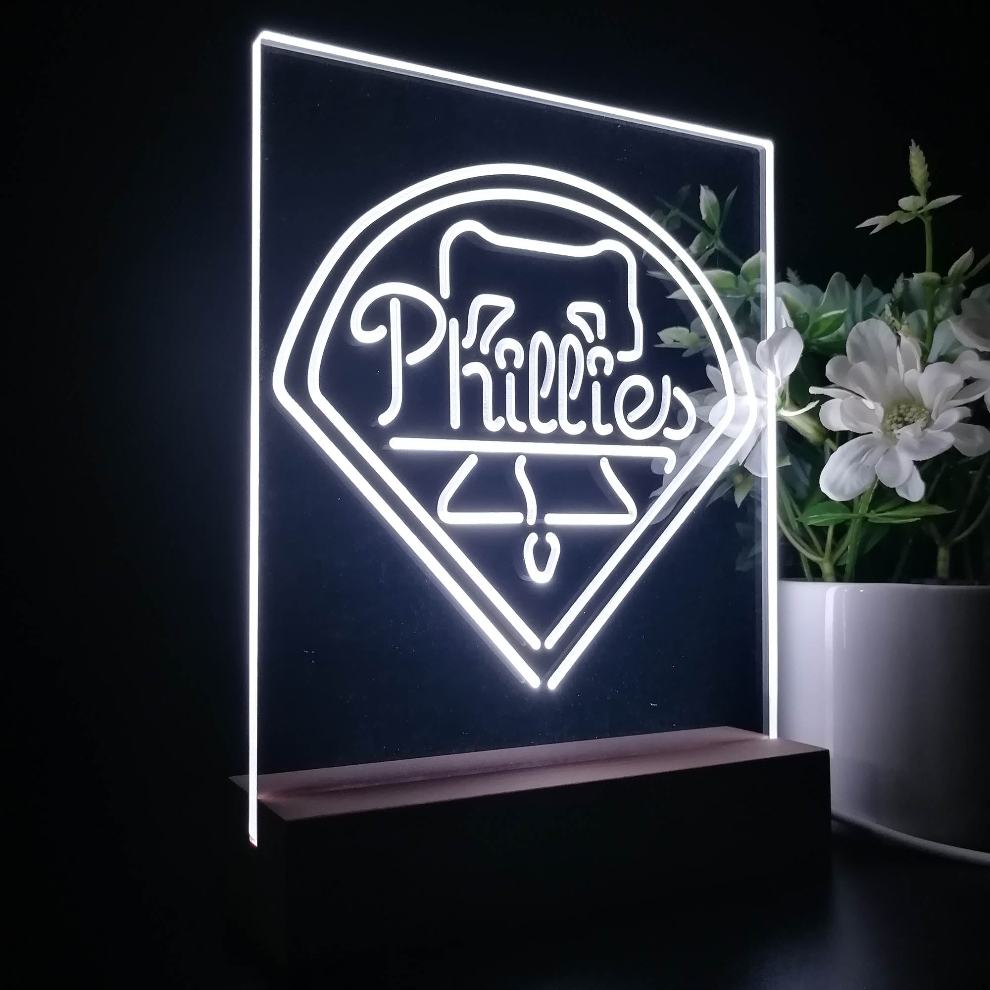 Philadelphia Phillies Neon Sign Table Top Lamp