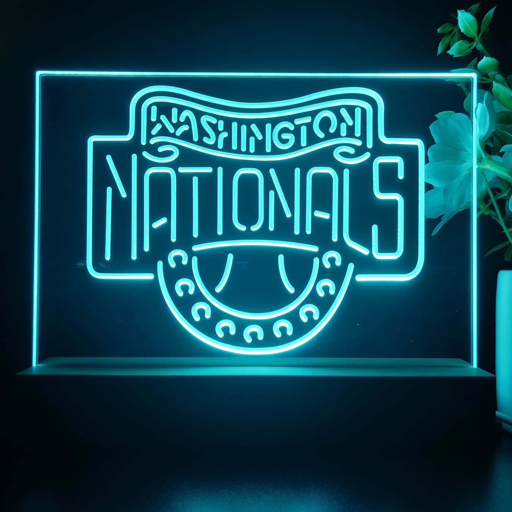 Washington Nationals Neon Sign Pub Bar Lamp