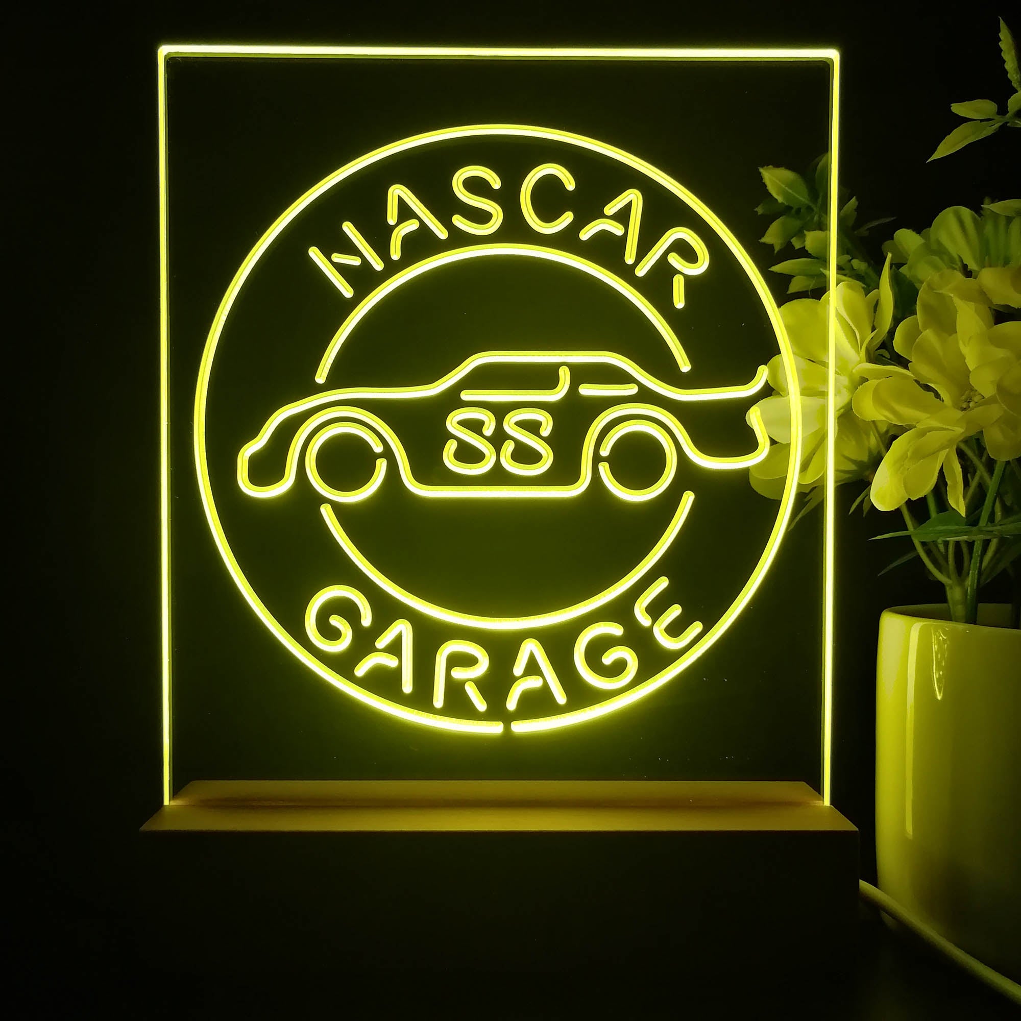 Nascar 88 Garage Dale Jr. Neon Sign Table Top Lamp