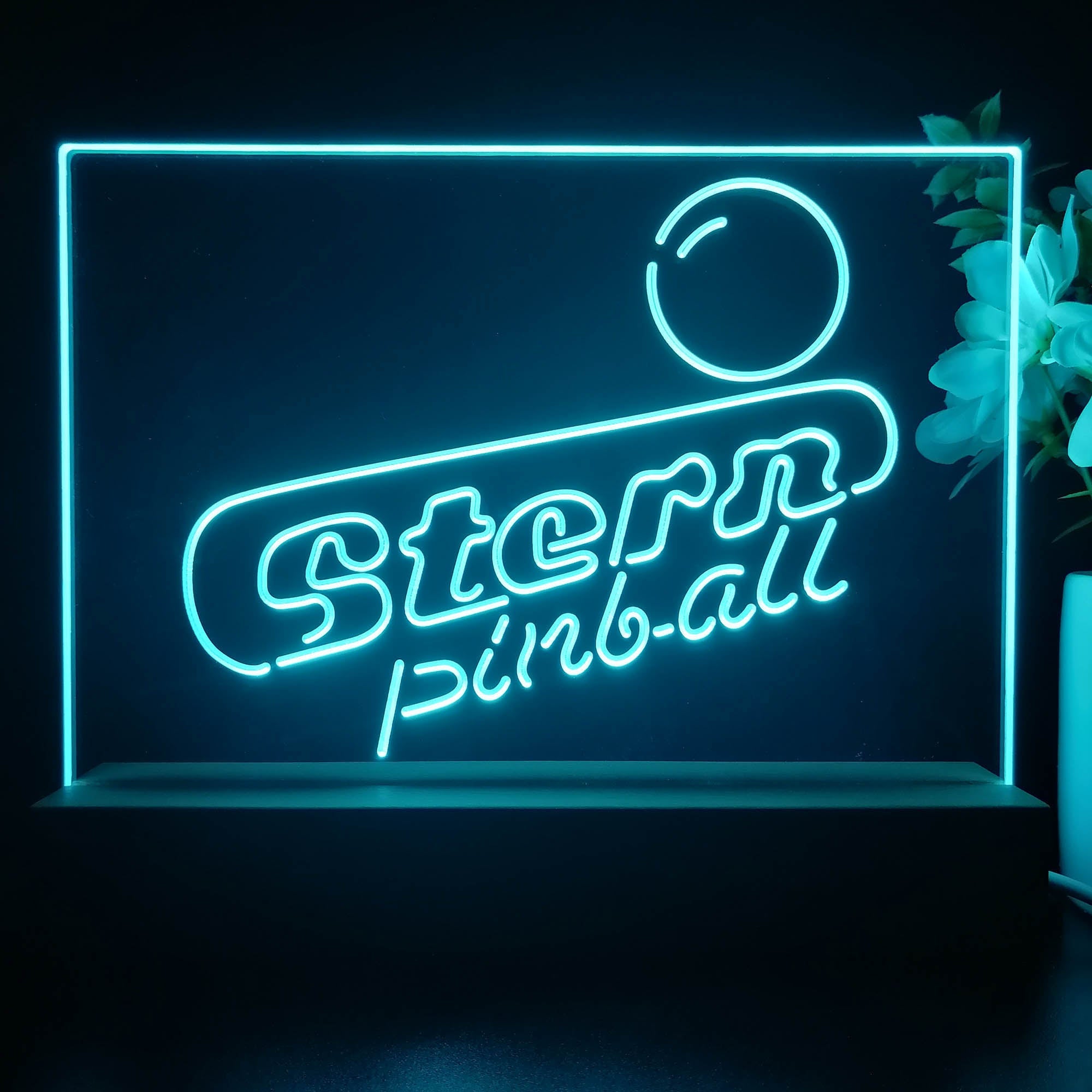 Stern Pinball 3D Illusion Night Light Desk Lamp