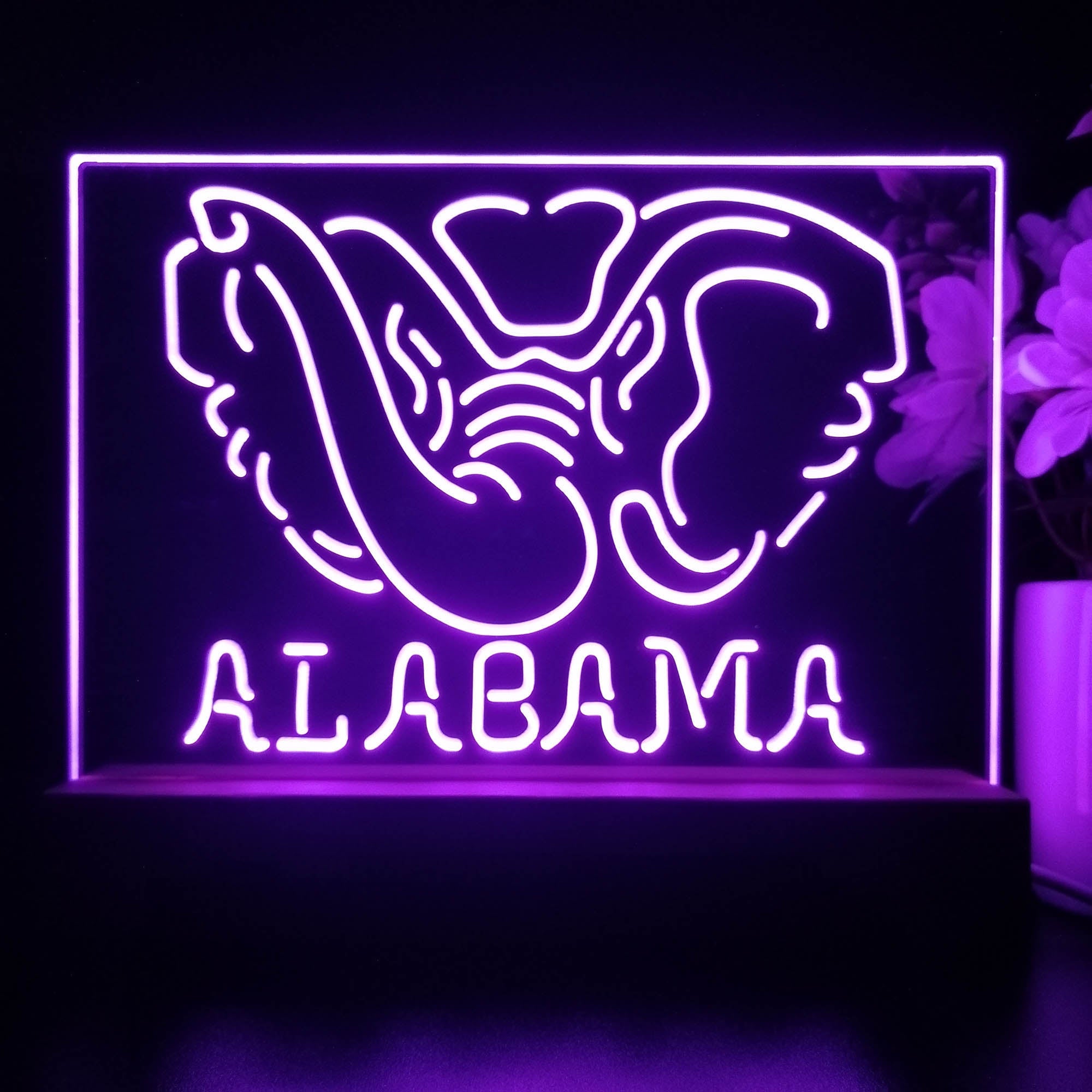 Alabama Crimson Tide 3D Illusion Night Light Desk Lamp