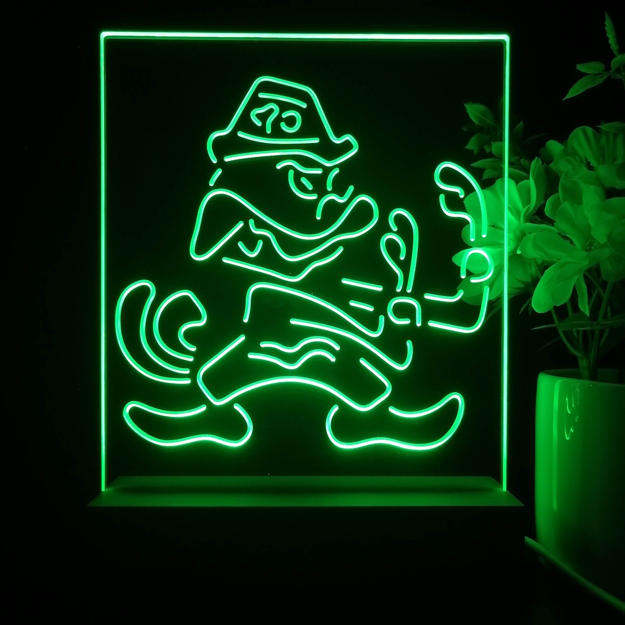 Notre Dame Fighting Irish Neon Sign Table Top Lamp