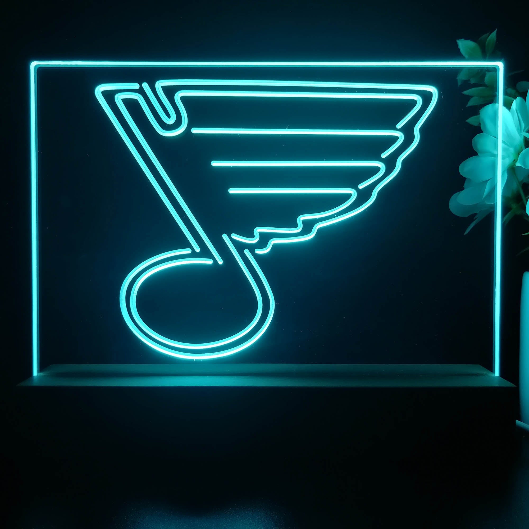 St Louis Blues 3D Illusion Night Light Desk Lamp