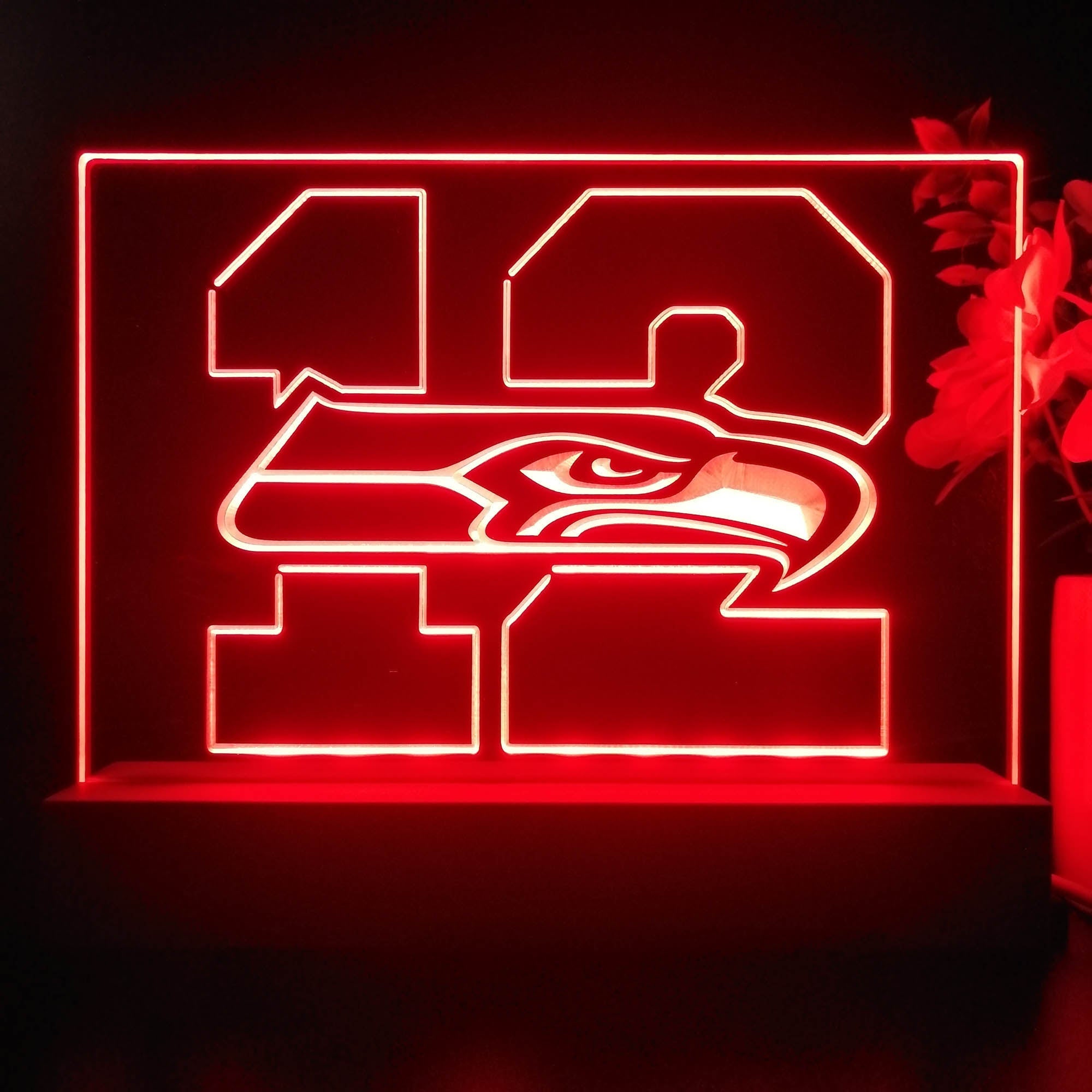 Seattle Seahawks 12th man 3D Illusion Night Light Desk Lamp