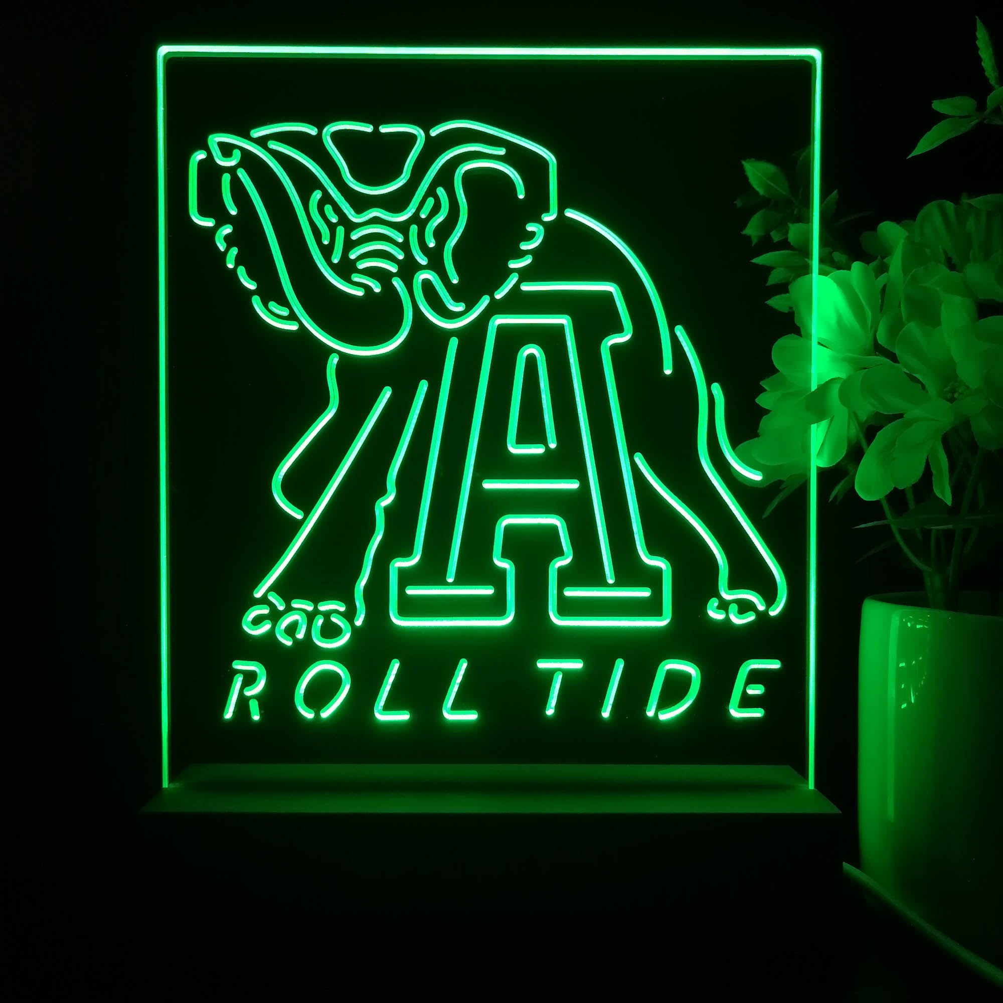 Alabama Crimson Tide football Neon Sign Table Top Lamp