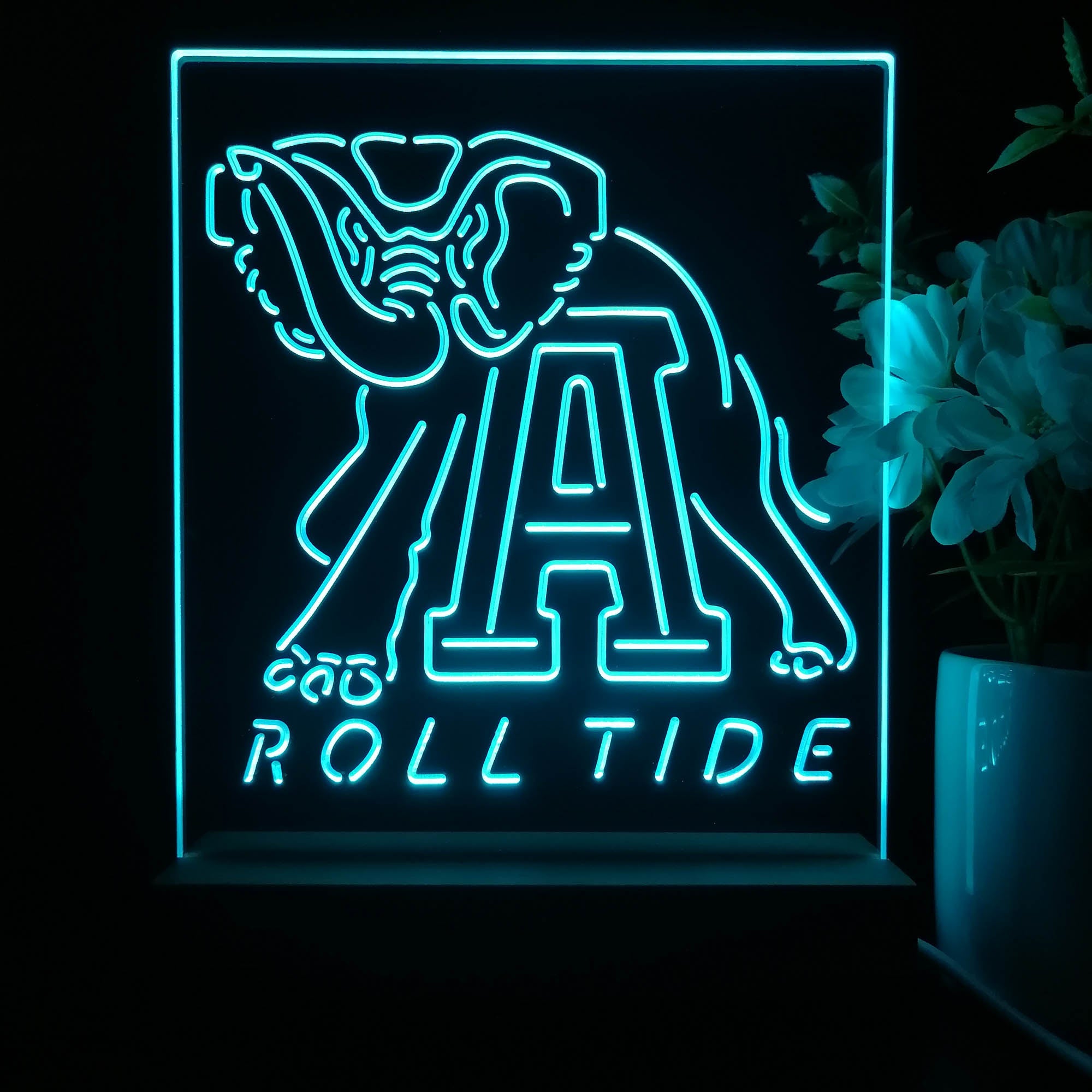 Alabama Crimson Tide football Neon Sign Table Top Lamp