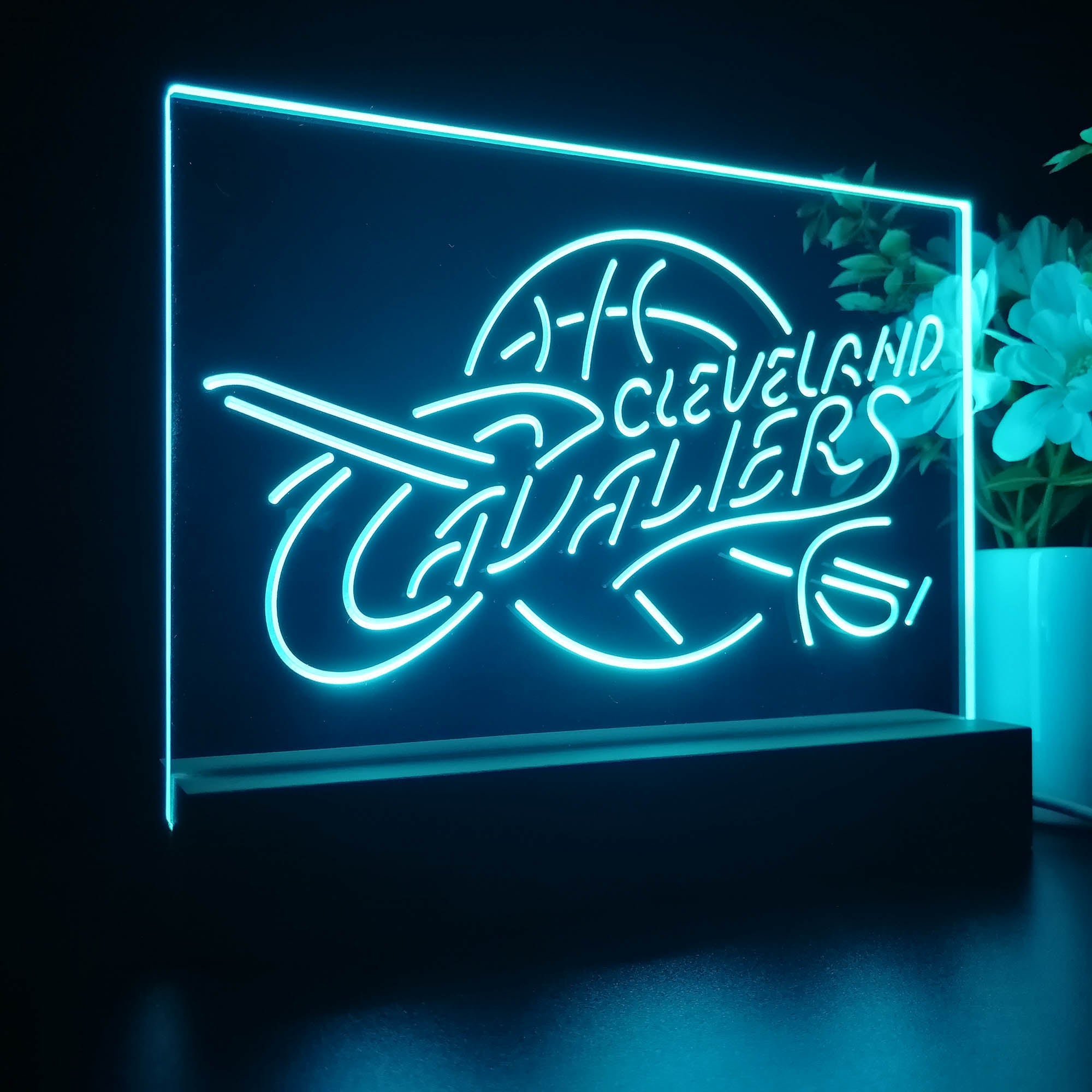 Cleveland Cavaliers 3D Illusion Night Light Desk Lamp