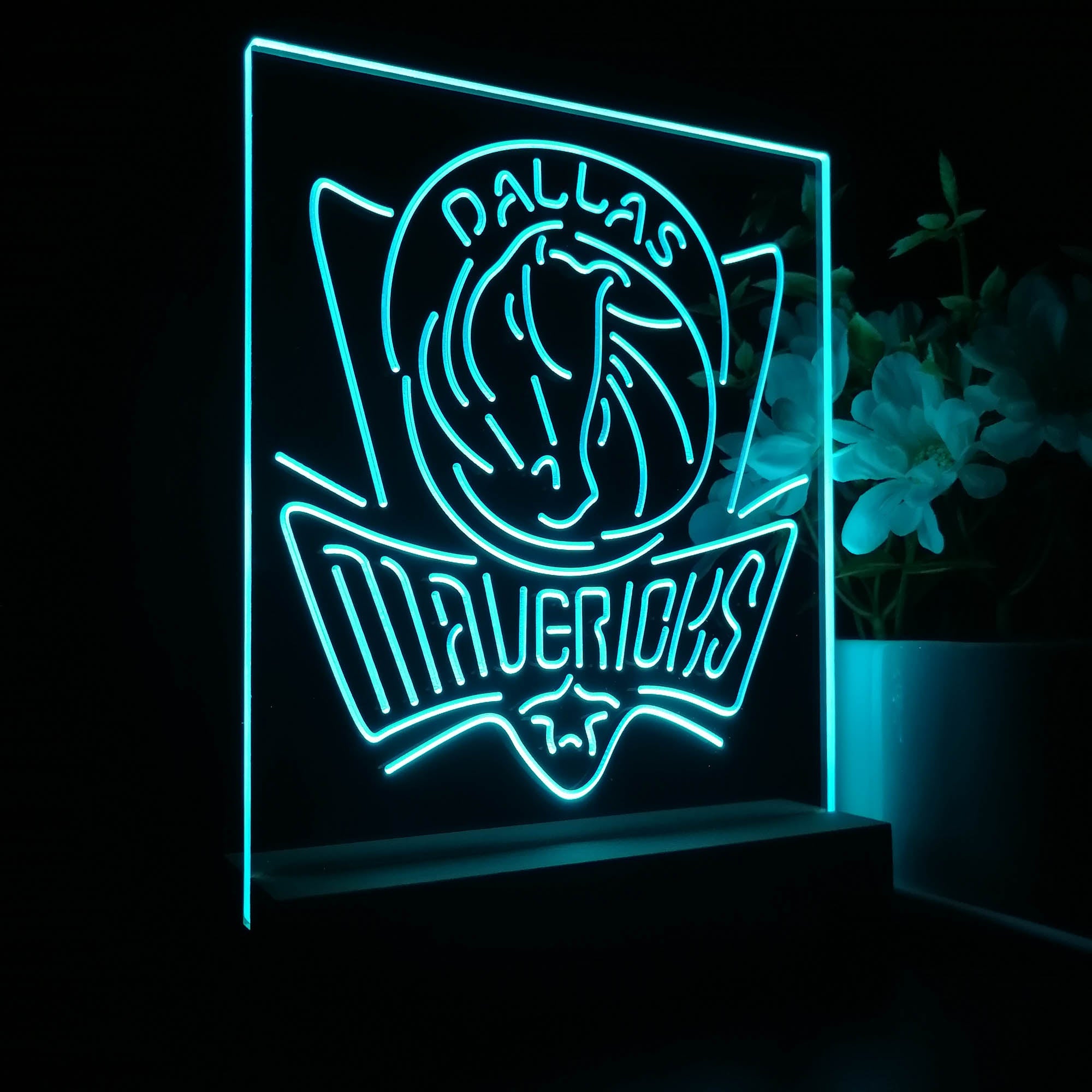 Dallas Mavericks Night Light Neon Pub Bar Lamp