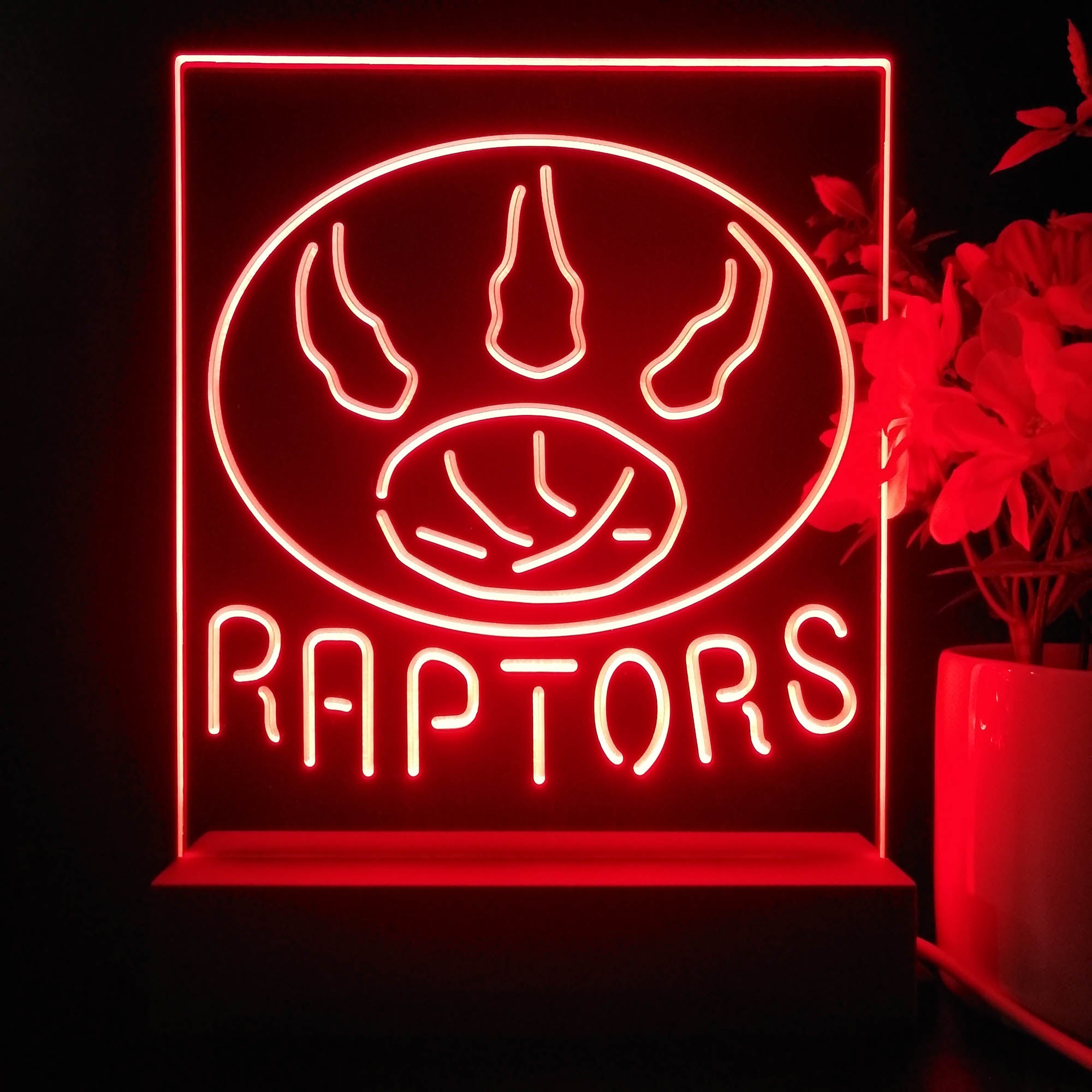 Toronto Raptors Neon Sign Table Top Lamp