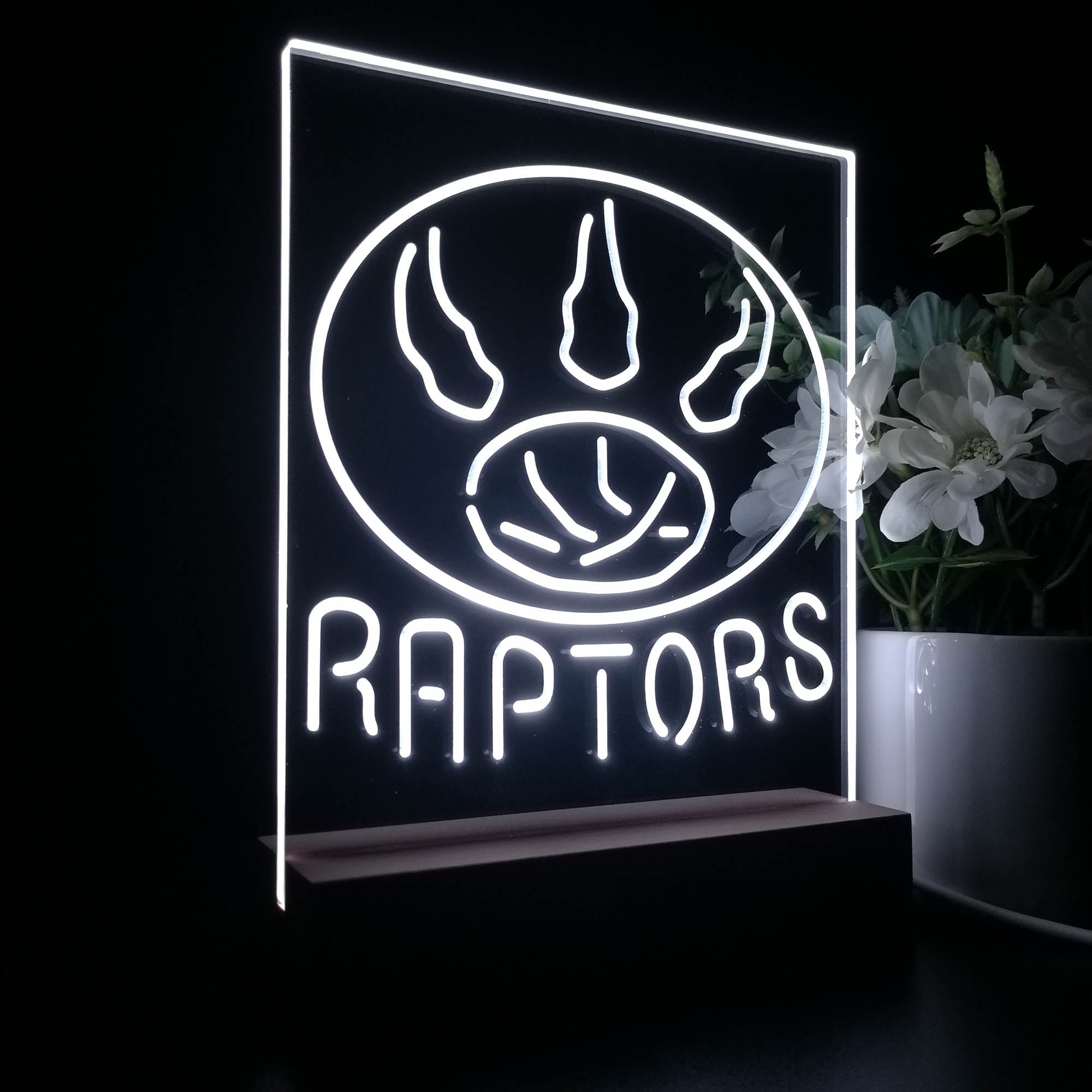 Toronto Raptors Neon Sign Table Top Lamp